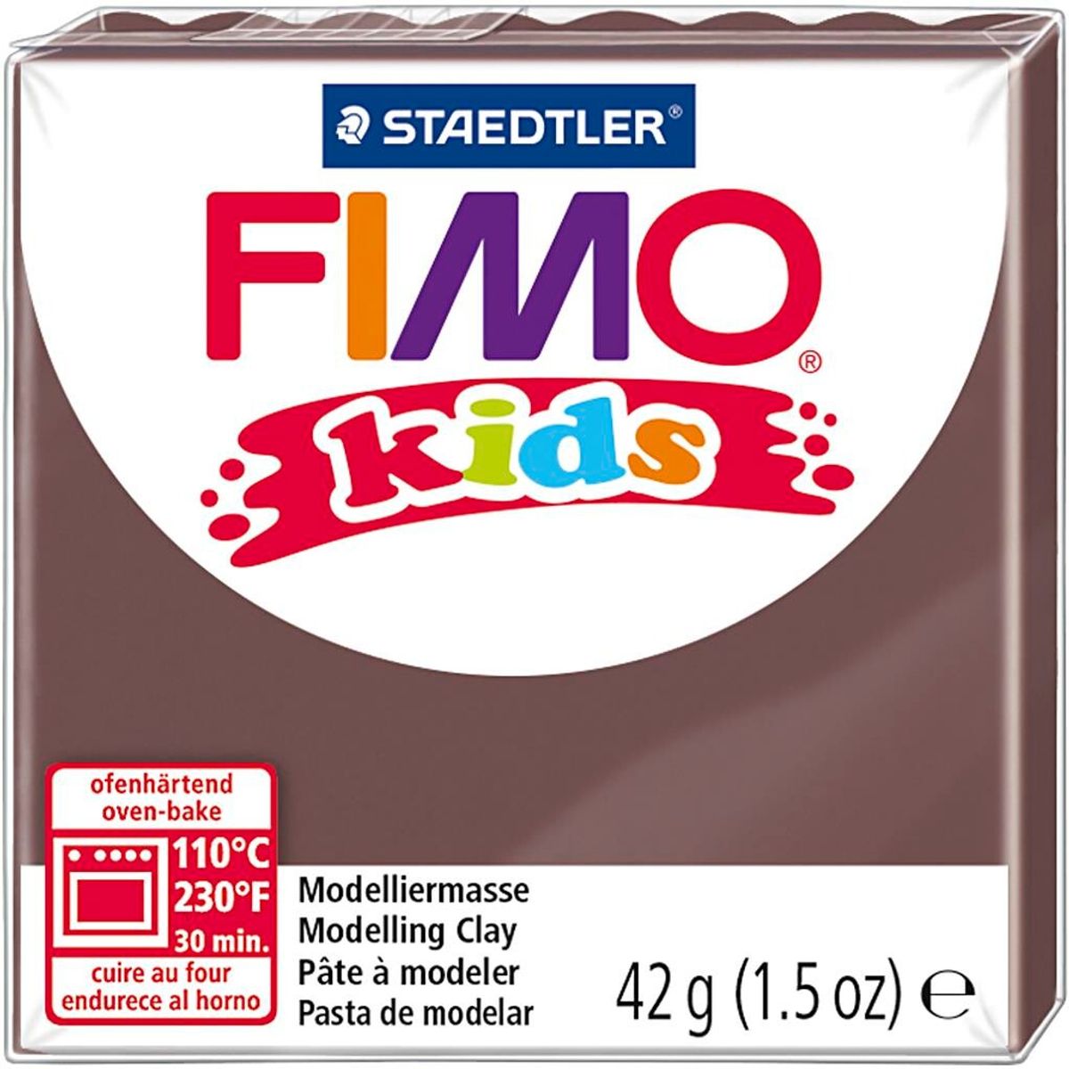 FIMO® Kids ler brun 42 g