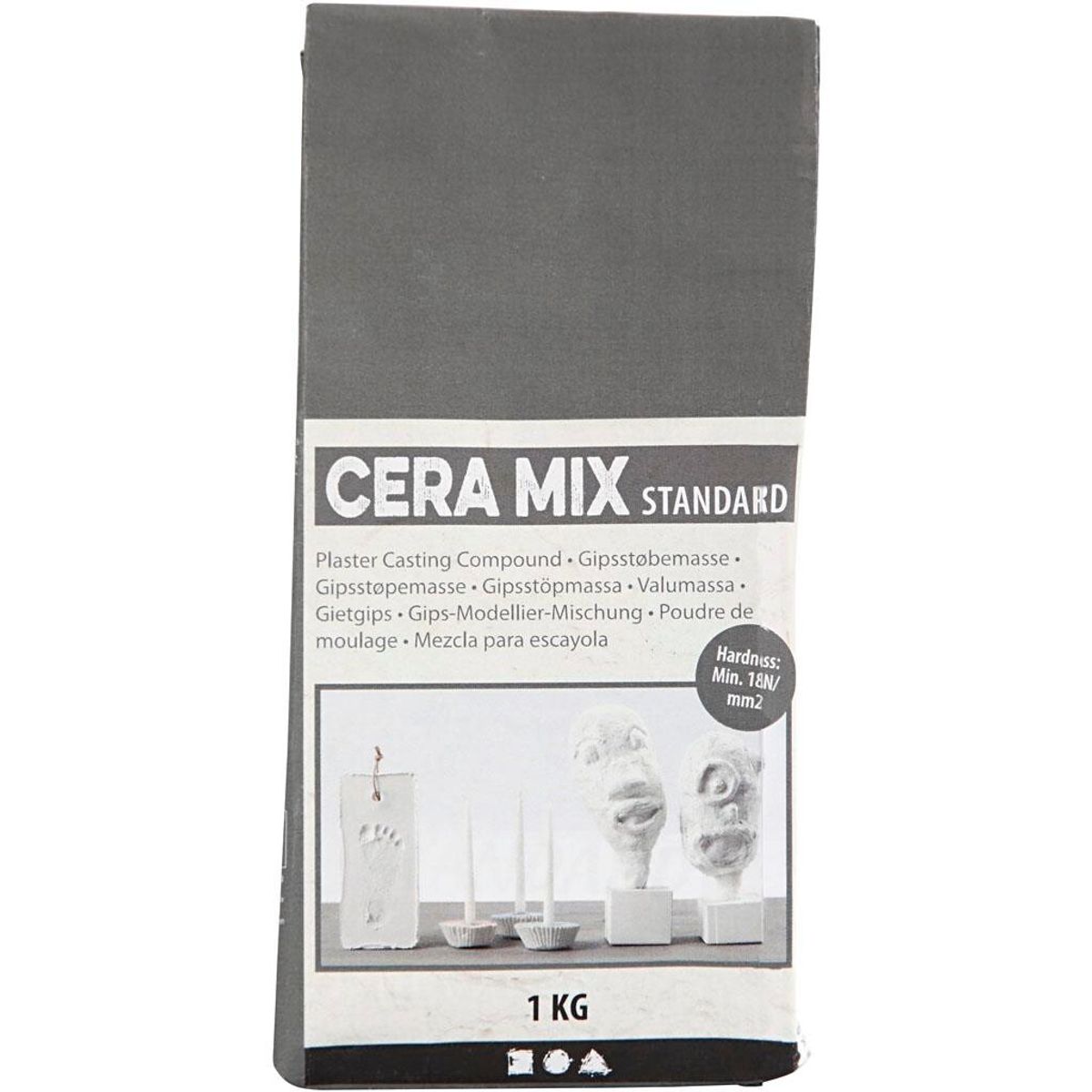 Cera-Mix Standard Modelgips - Lysgrå, 1 kg