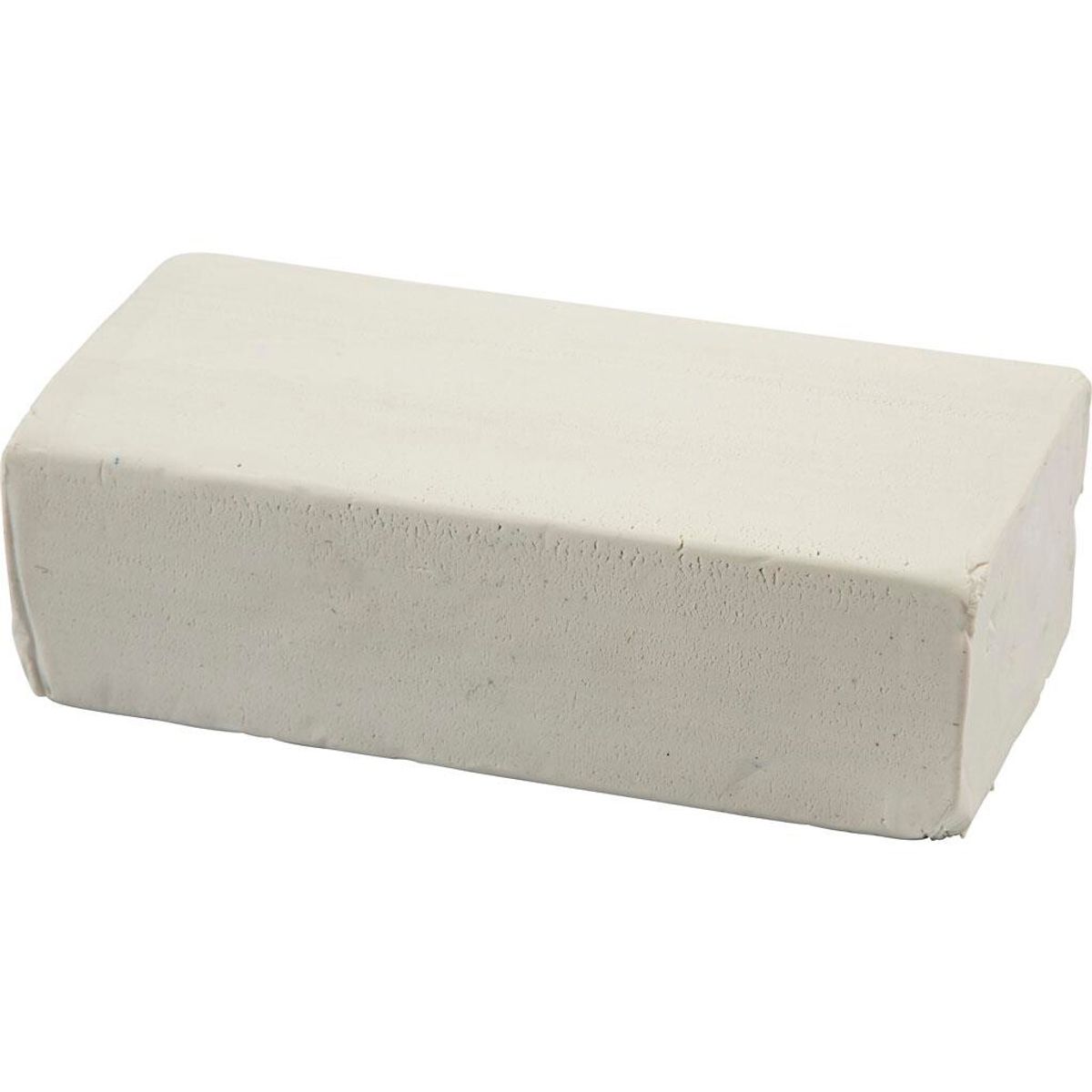 Soft Clay Modellervoks, 13x6x4 cm, hvid,