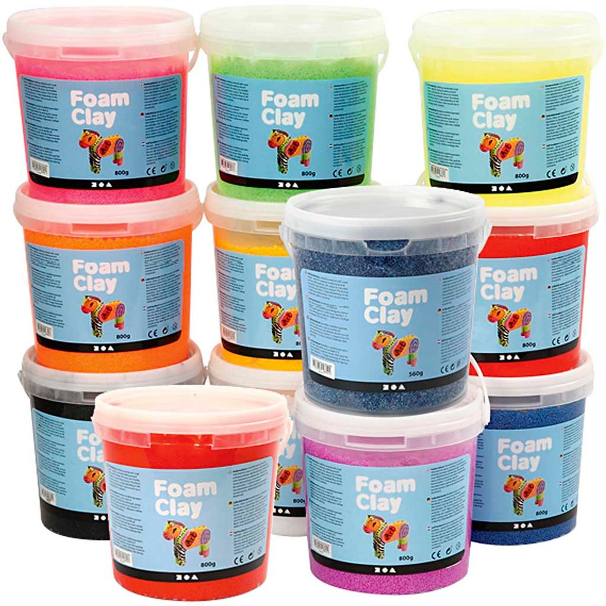 Foam Clay, spande, 12x560 g