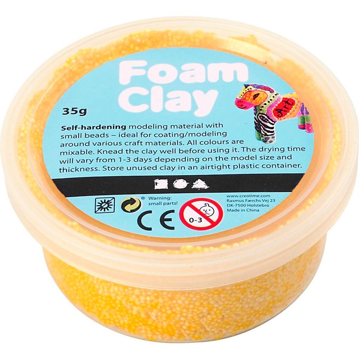 Foam Clay, gul, 35 g