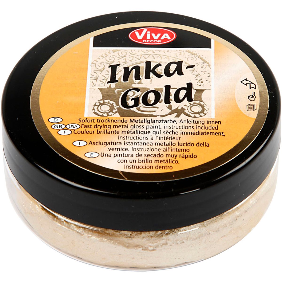 Inka-Gold, lys guld, 50 ml