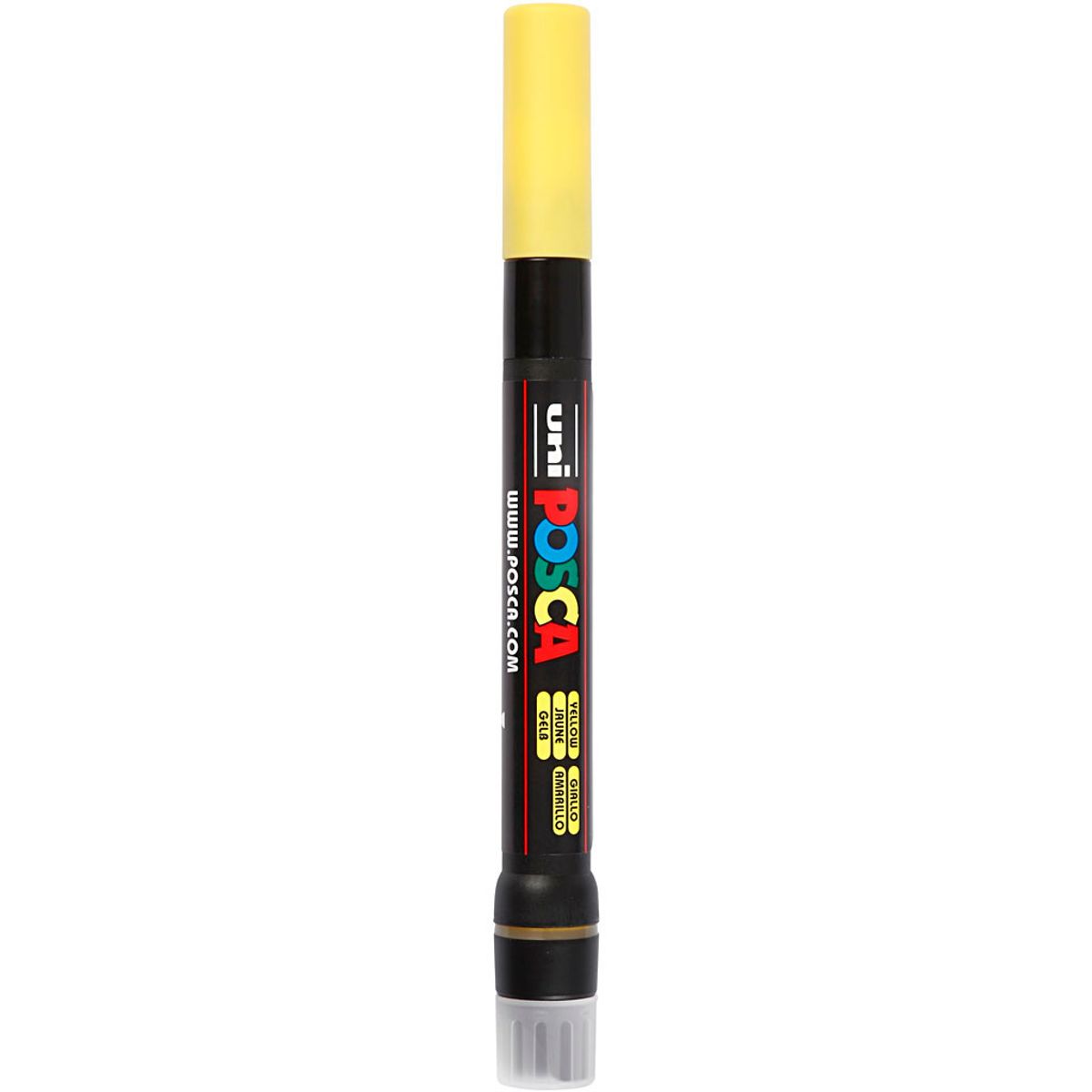 Uni Posca Marker, 1-10 mm streg, yellow,