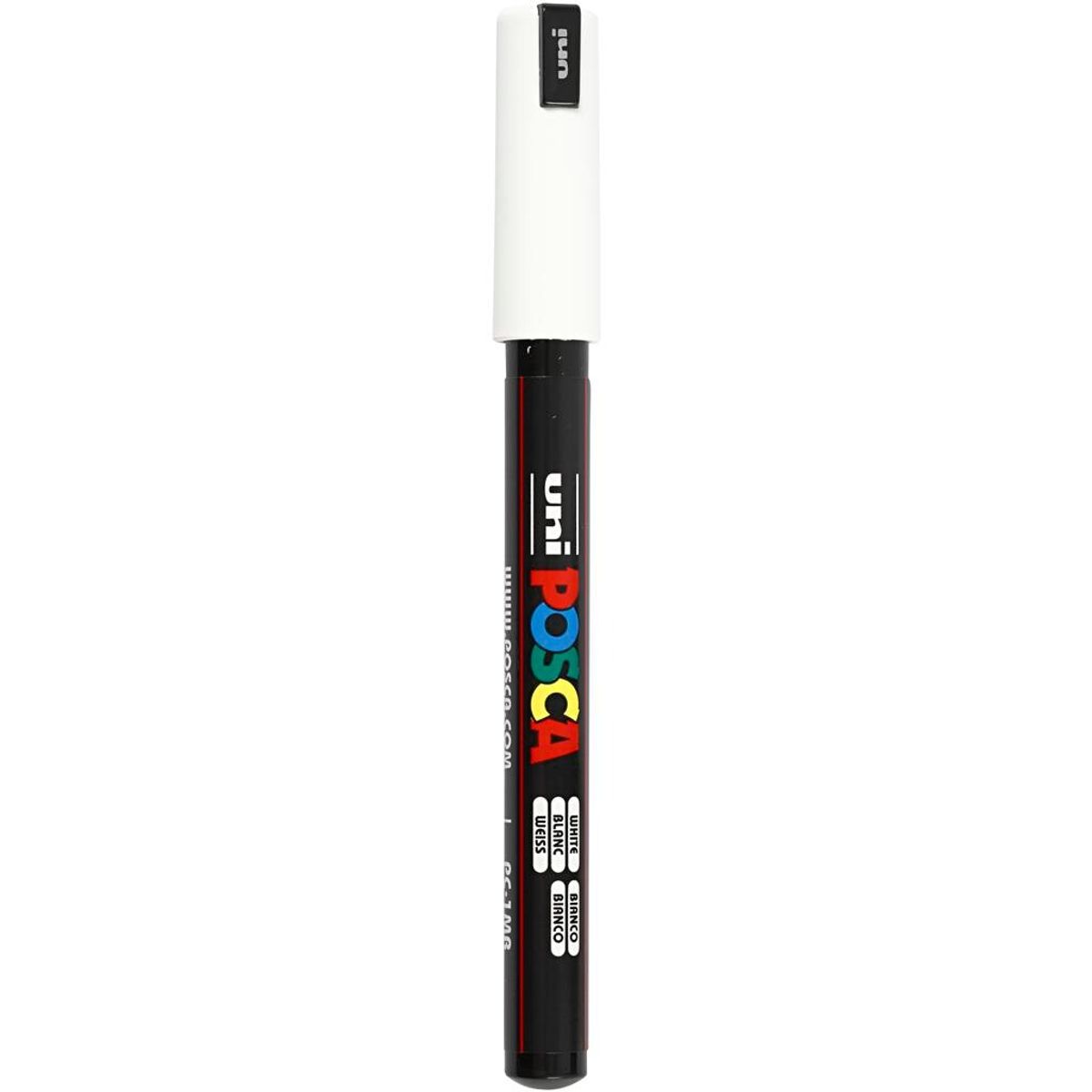 Posca nr. PC-1MR, streg 0,7, white, e