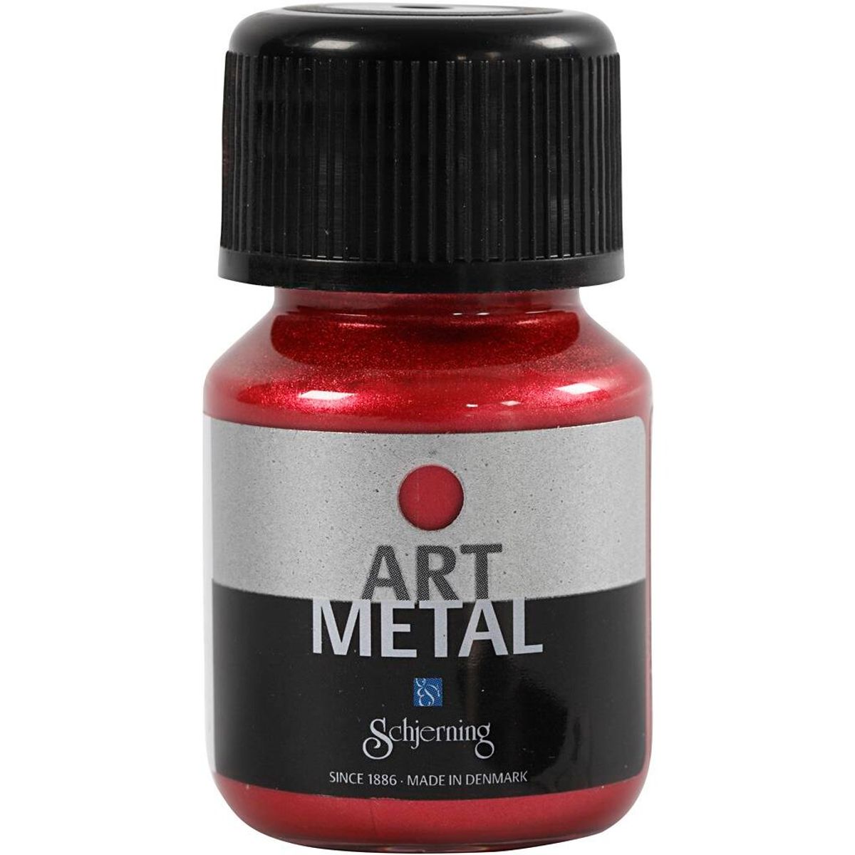 Schjerning Art Metal - Metalmaling, lavarød, 30 ml