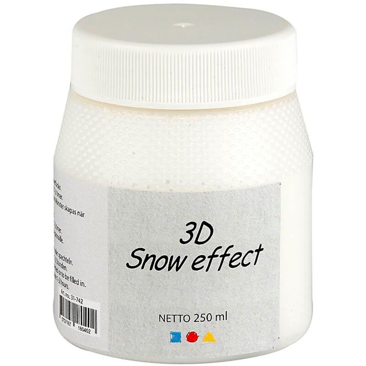 3D Snow effect - Strukturpasta med mat sne-look, 250 ml