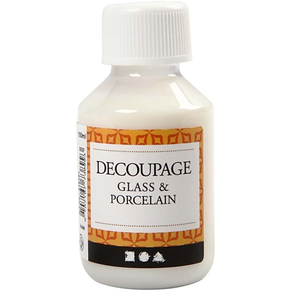 Decoupagelak, glas- og porcelæn, 100 ml