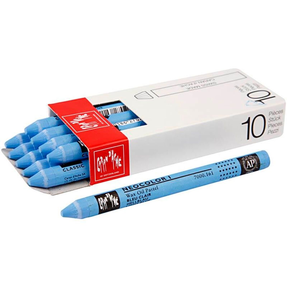 Caran d'Ache Neocolor 1 - Light Blue 161, 10 stk.