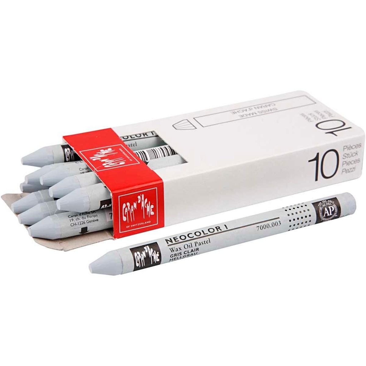 Caran d'Ache Neocolor 1 - Light Grey, 003, 10 stk.