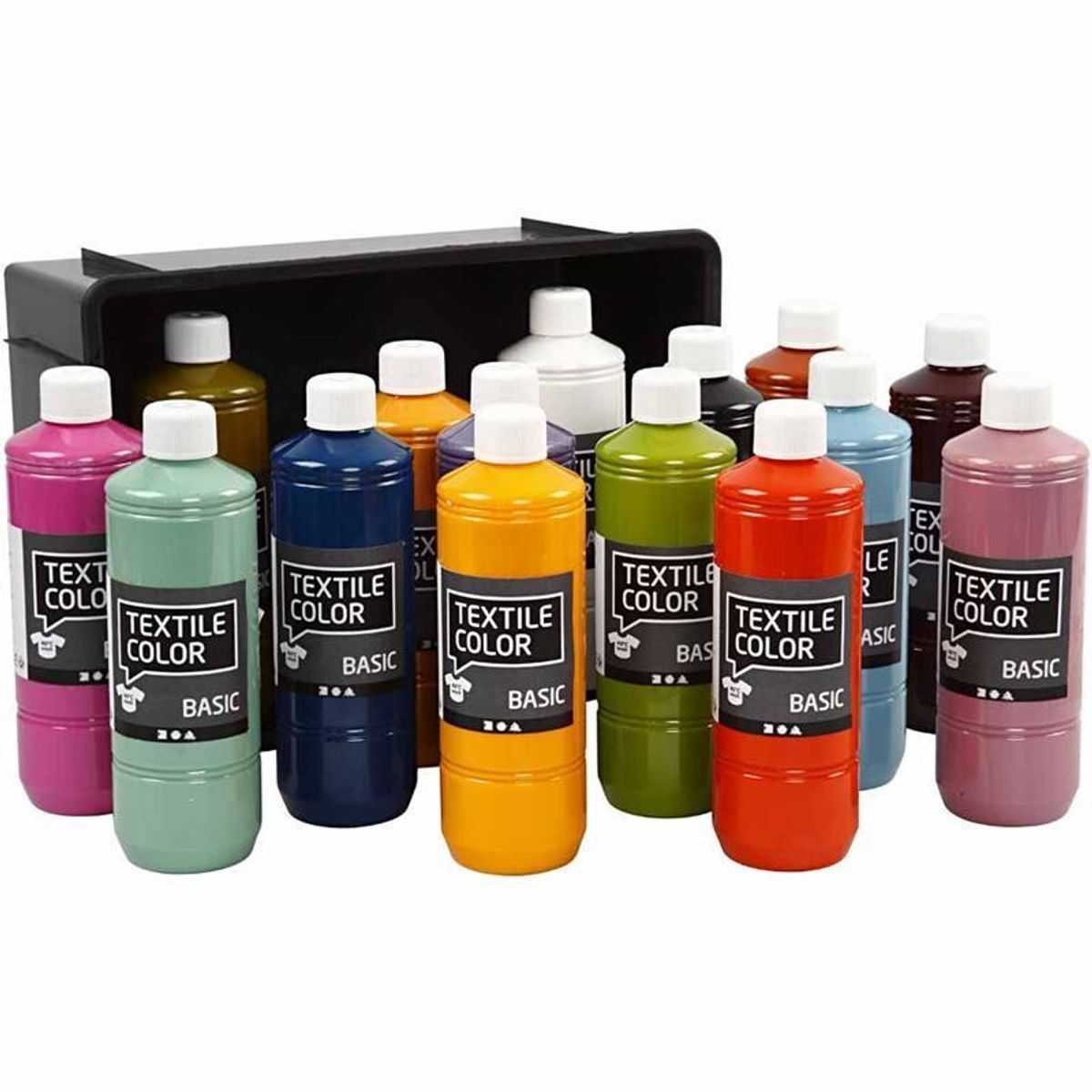 Textile Color - sortiment, trendfarver, 15x500 ml.