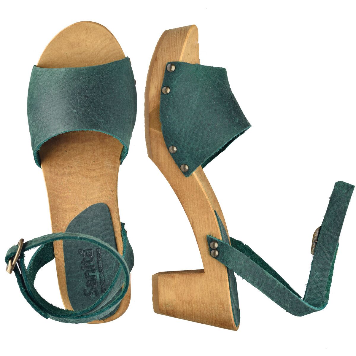 Sanita Yara Flex Sandal Grøn, Størrelse: 36, Dame