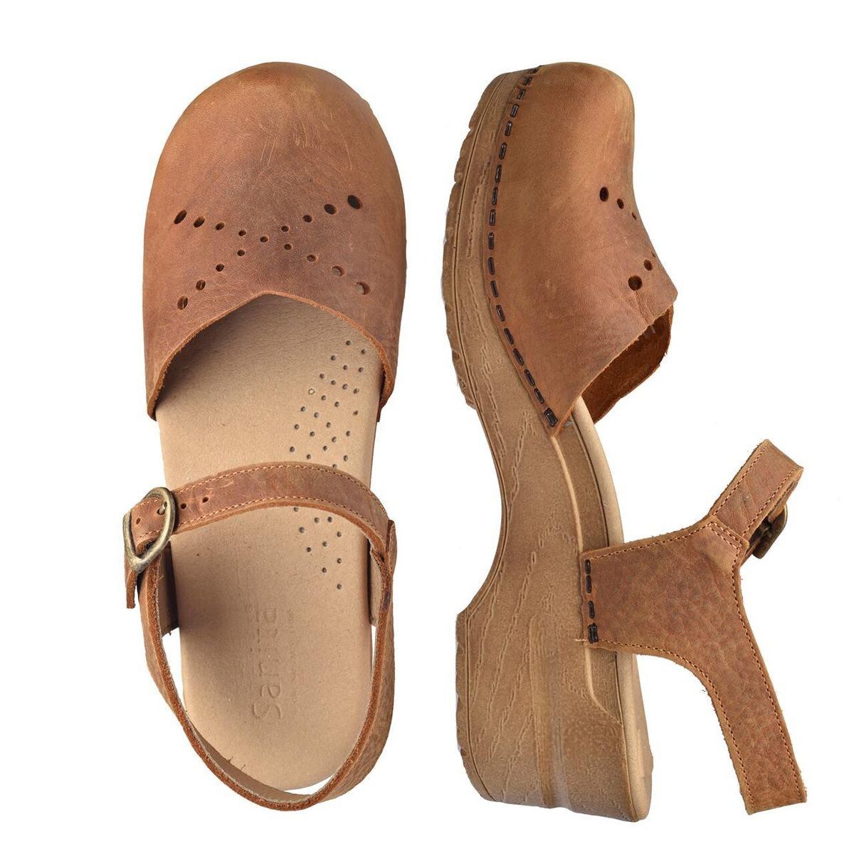 Sanita Original Sella Sandal Brun, Størrelse: 35, Dame