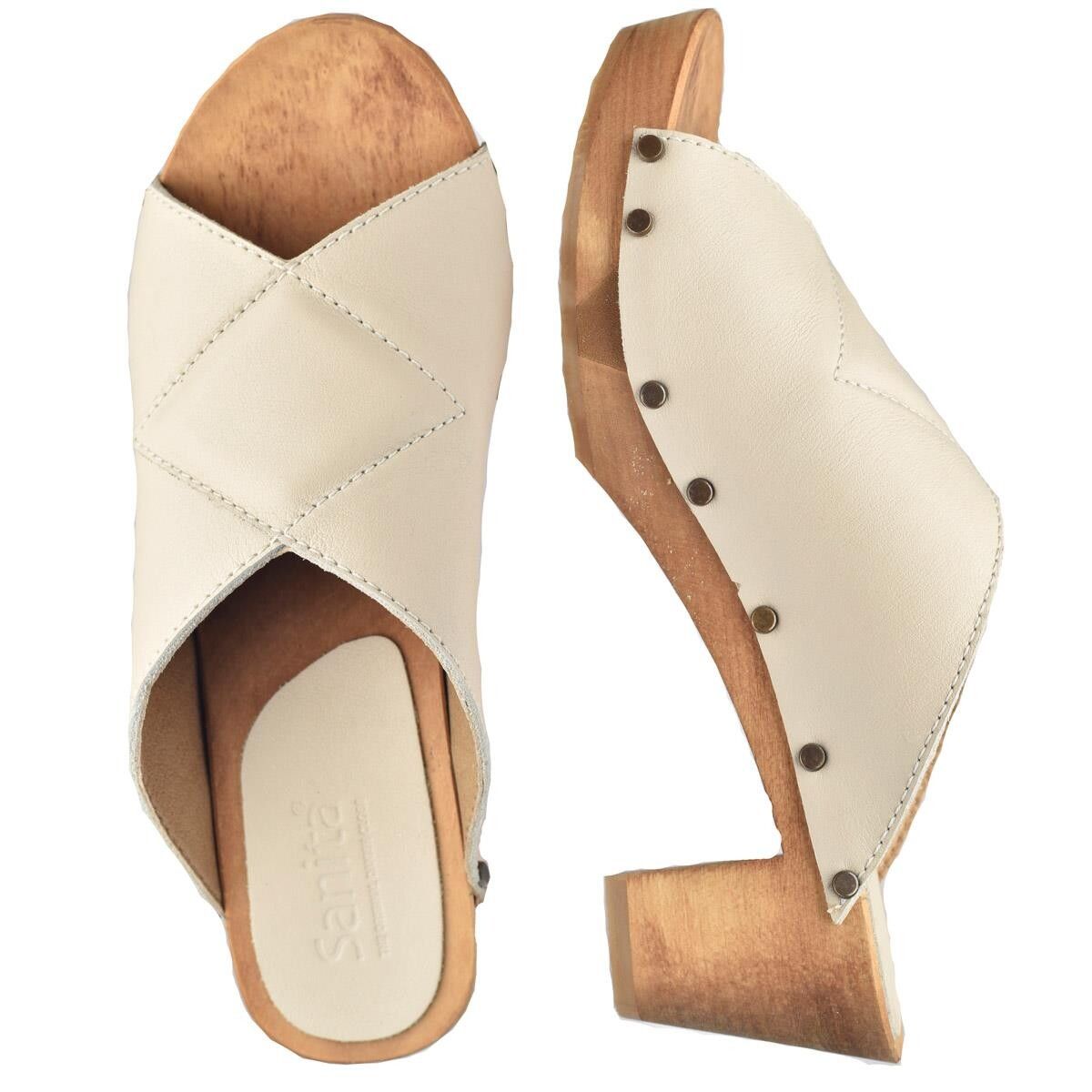 Sanita Kelo Flex Sandal Creme, Størrelse: 39, Dame