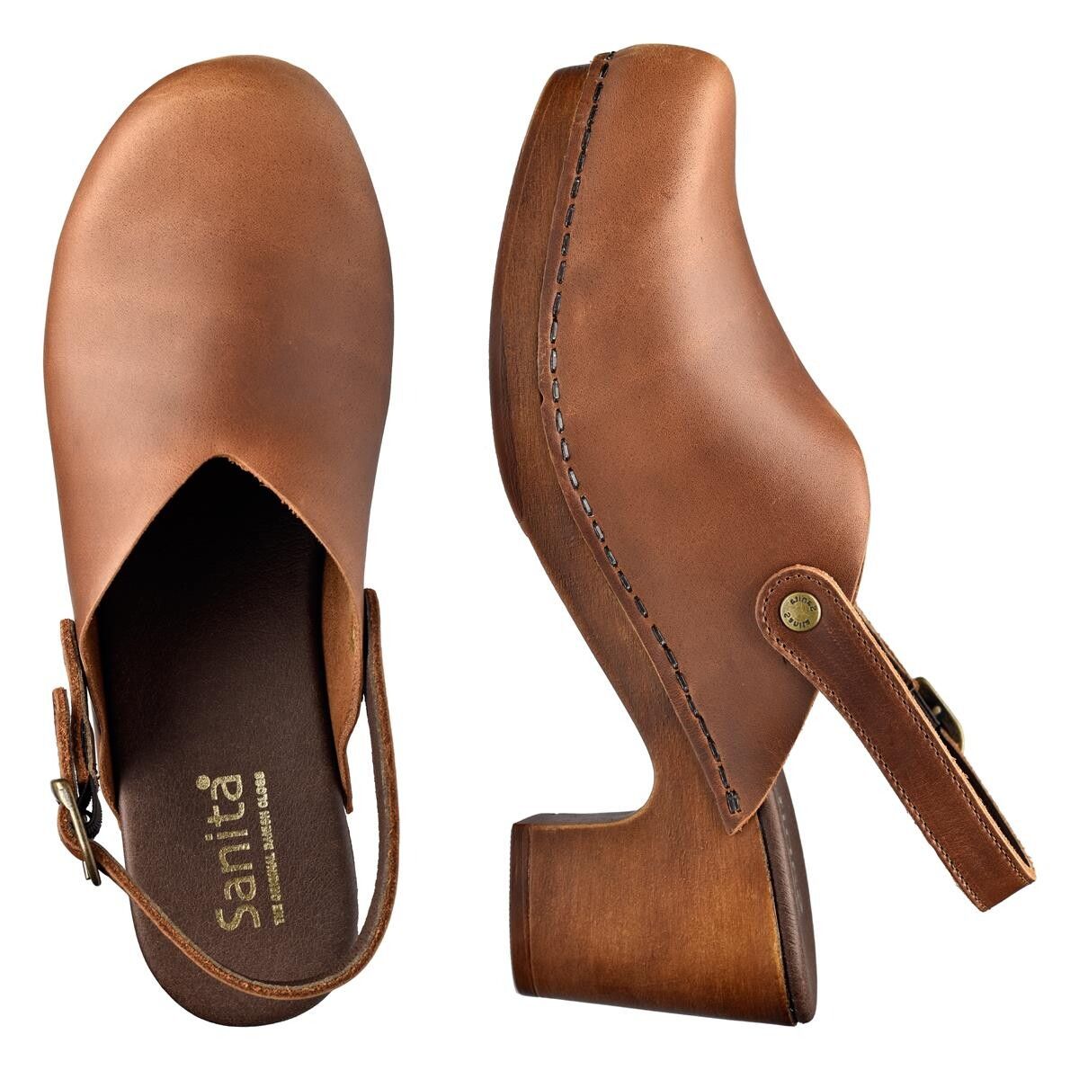 Sanita Non Wood Sahari Sandal Brun, Størrelse: 40, Dame