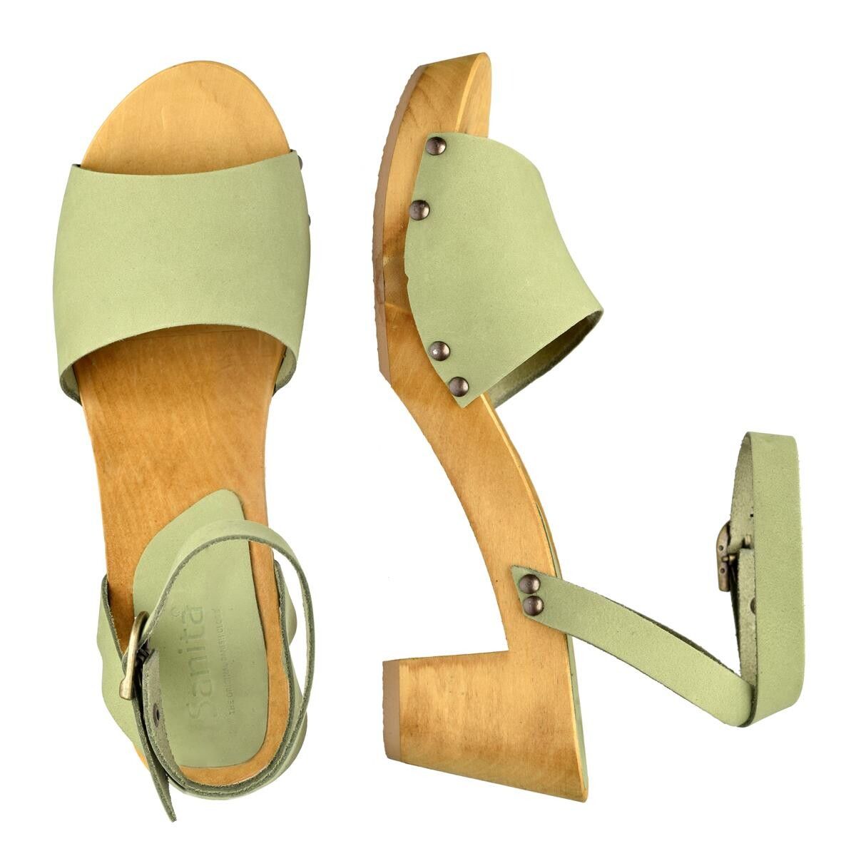 Sanita Yara Flex Sandal Grøn, Størrelse: 42, Dame