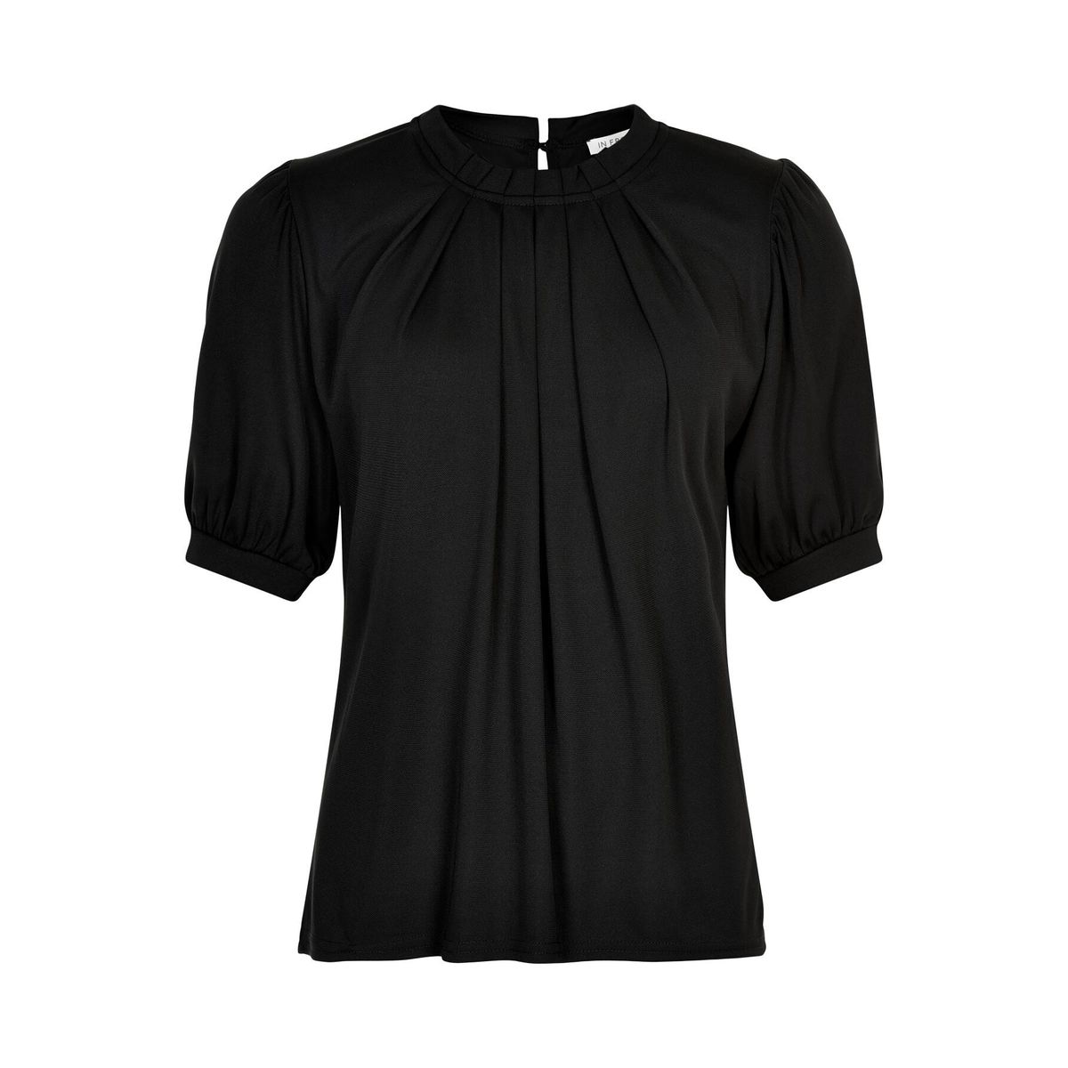 IN FRONT Grazia Bluse, Farve: Black, Størrelse: XXL, Dame