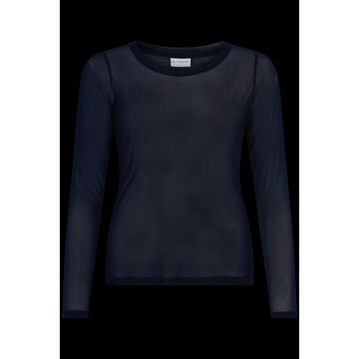 IN FRONT Gro Mesh T-shirt, Farve: Navy, Størrelse: M, Dame