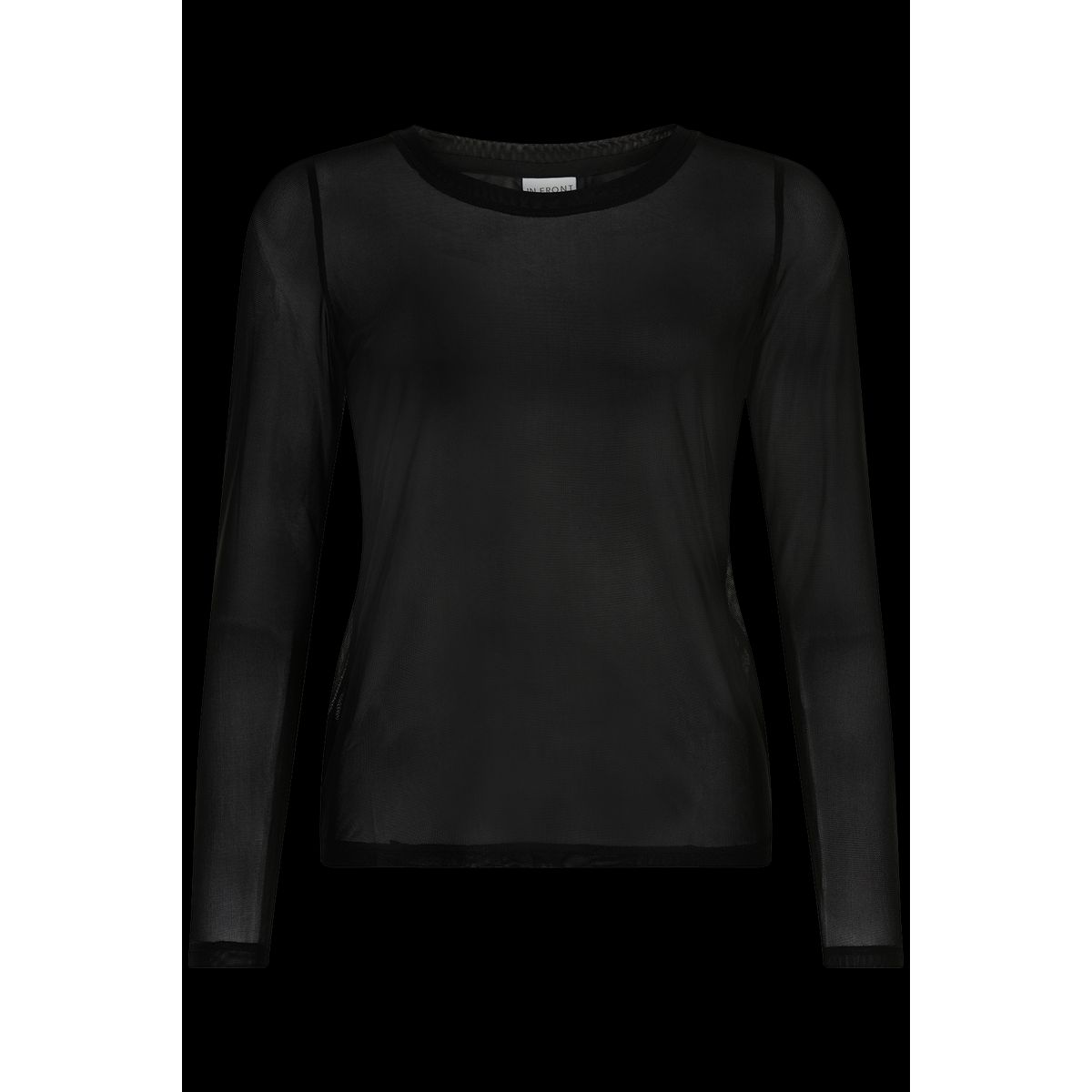 IN FRONT Gro Mesh T-shirt, Farve: Black, Størrelse: S, Dame