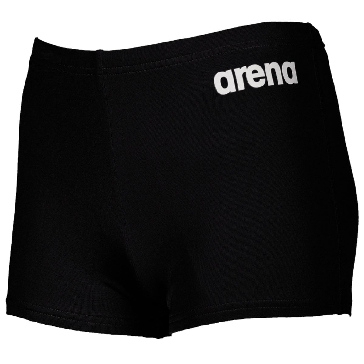 Arena solid short junior badebukser sort