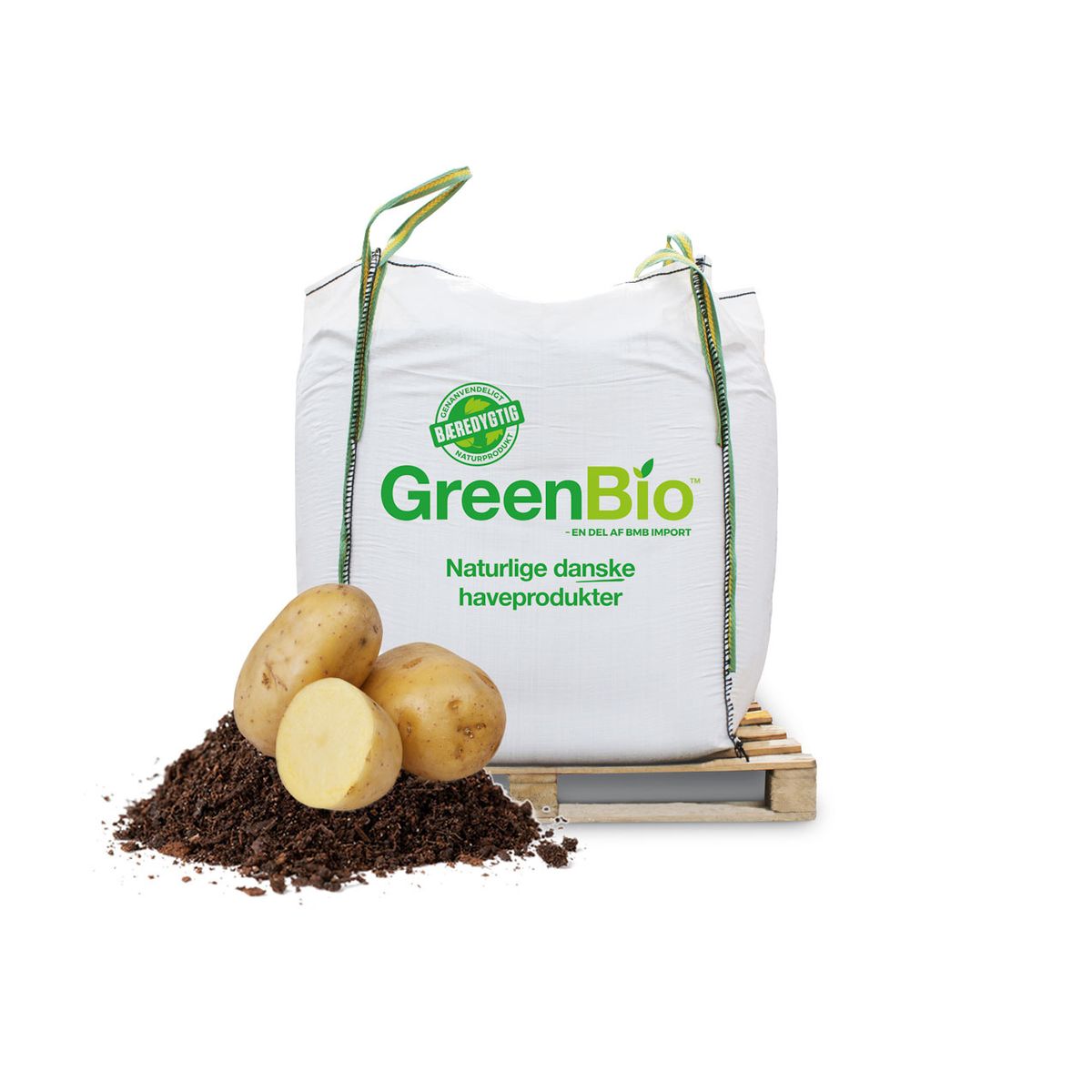 GreenBio Kartoffelmuld - Bigbag á 1000 liter