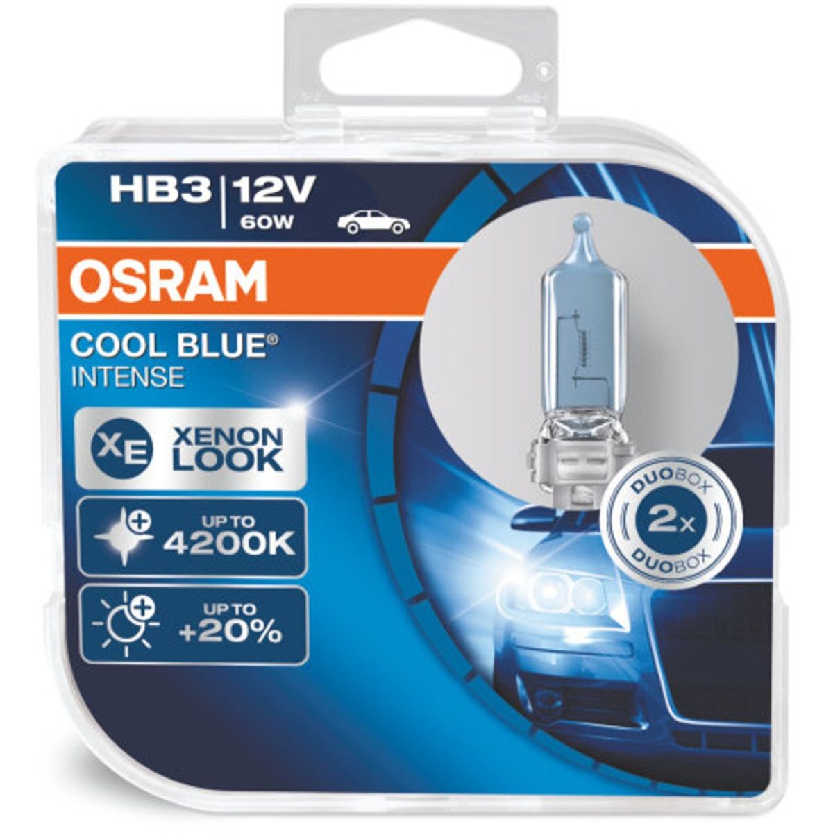 Osram HB3 Cool Blue Intense pærer sæt (2 stk.) pakke