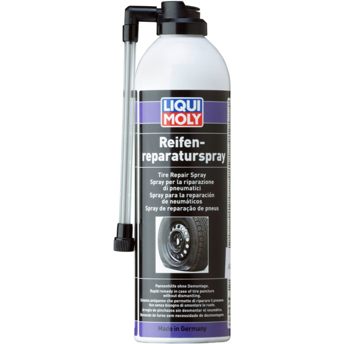 Dækpilot / Punkteringsspray, til Bil og MC, 500ml fra Liqui Moly