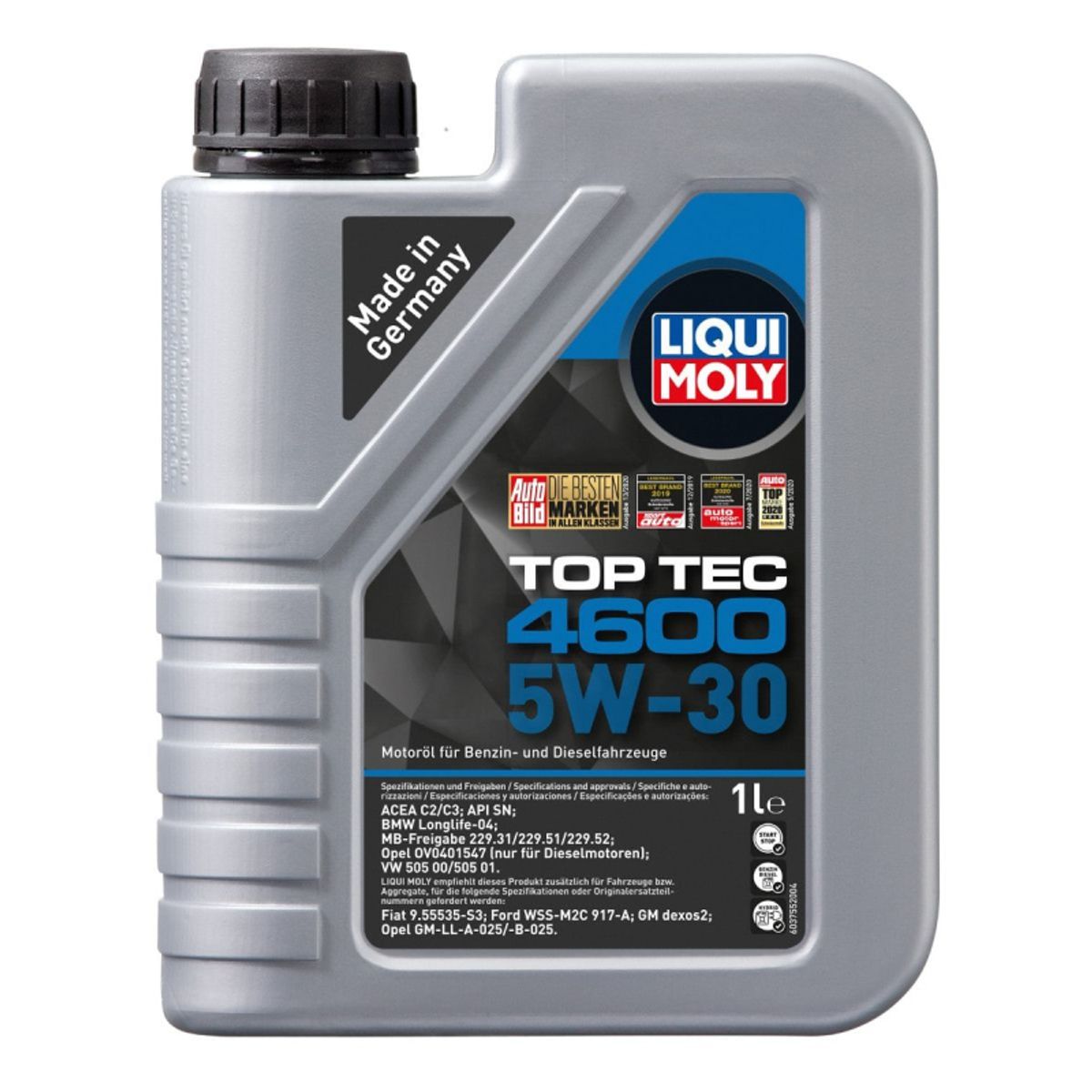 Top tec 4600 Liqui moly 5W30 Motorolie i 1 liters dunk