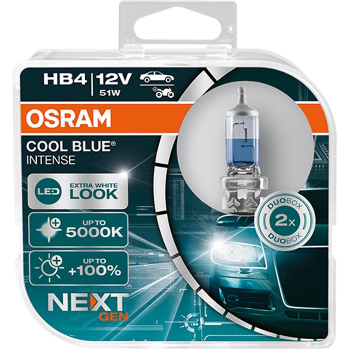 Osram HB4 Cool Blue Intense NEXT GEN pærer sæt (2 stk) pak