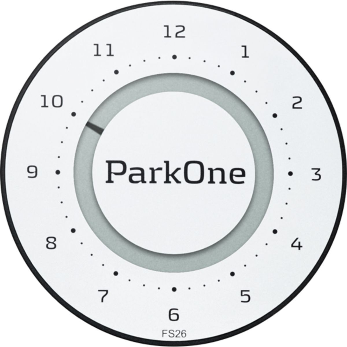 ParkOne 2 parkerings ur, Alpine White (FS26) fra Needit