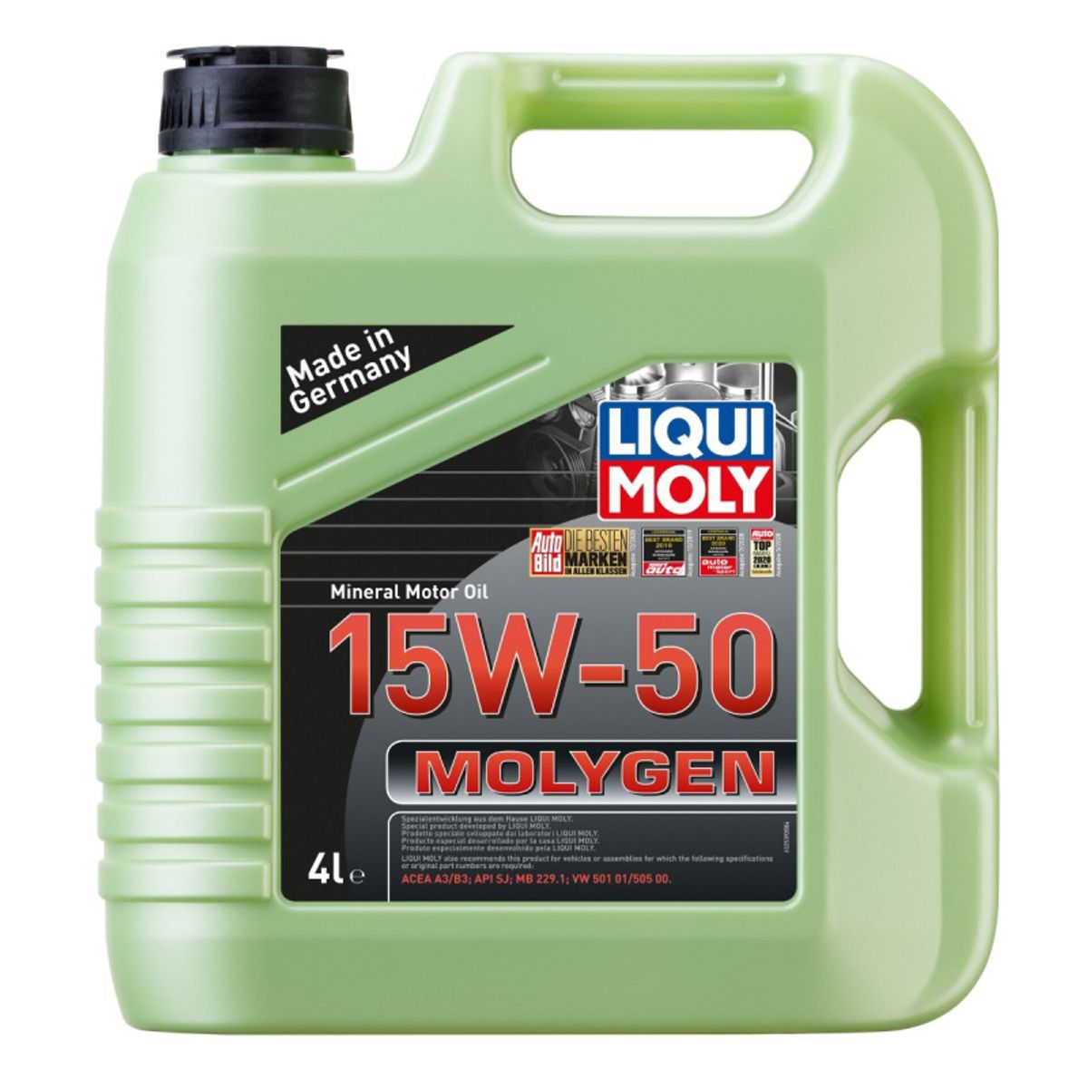 15W50 Molygen New generation motorolie fra Liqui Moly, i 4l dunk