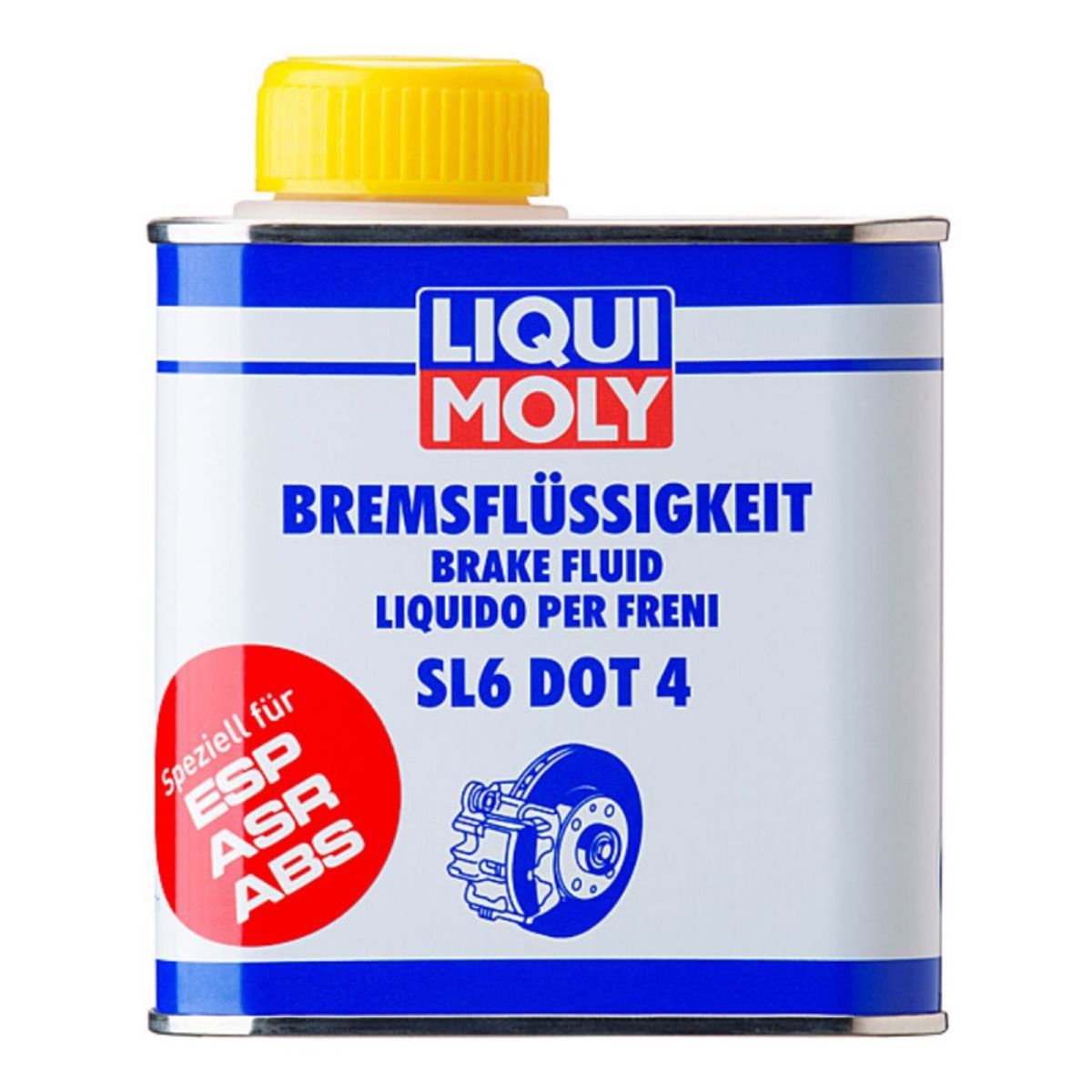 Bremsevæske SL6, DOT 4 Brake Fluid, Liqui Moly, 500ml