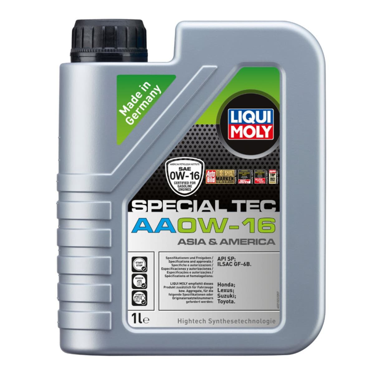 Special Tec AA 0W16 Motorolie fra Liqui Moly, i 1l dunk