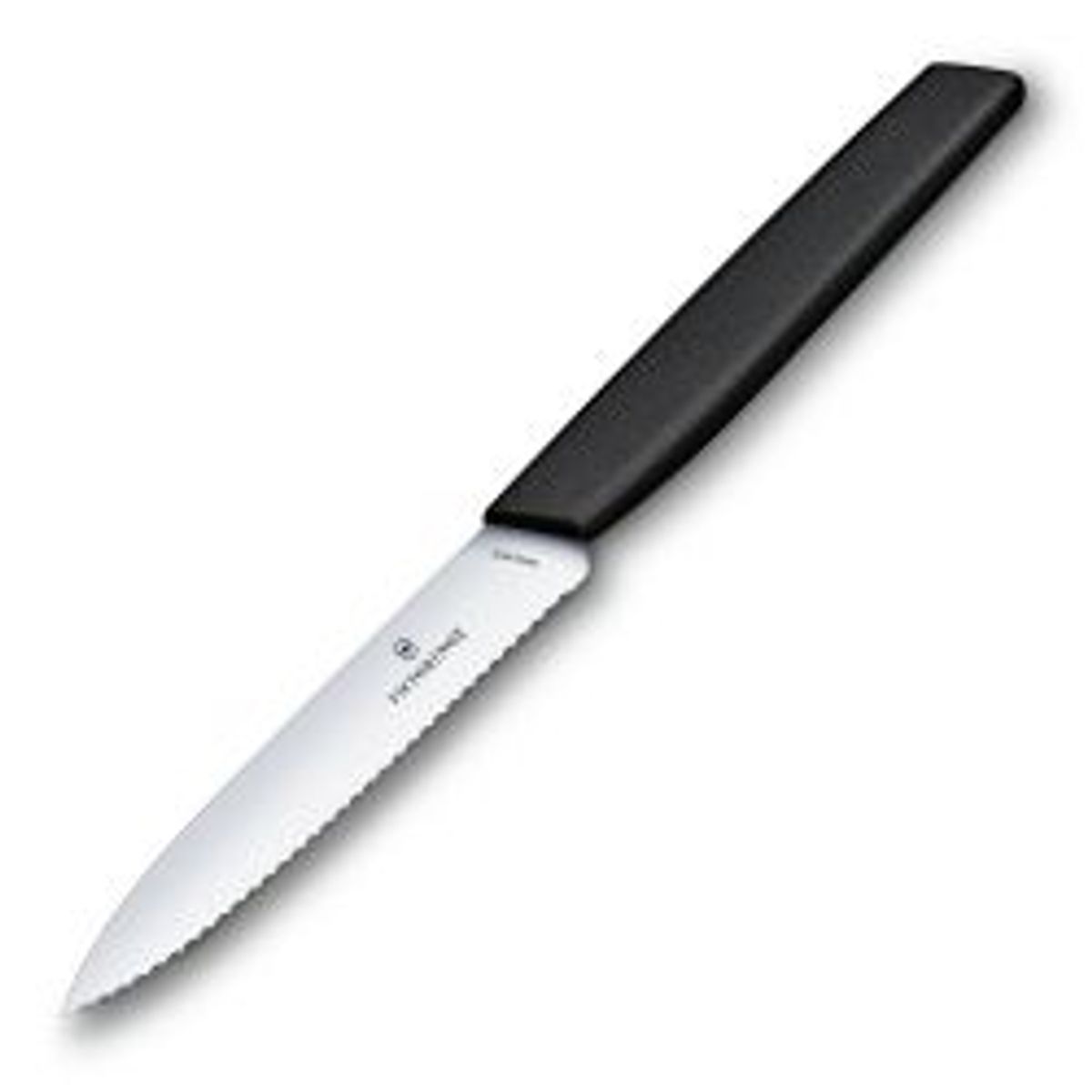 Victorinox Paring Knife Wavy 10cm Black - Kniv