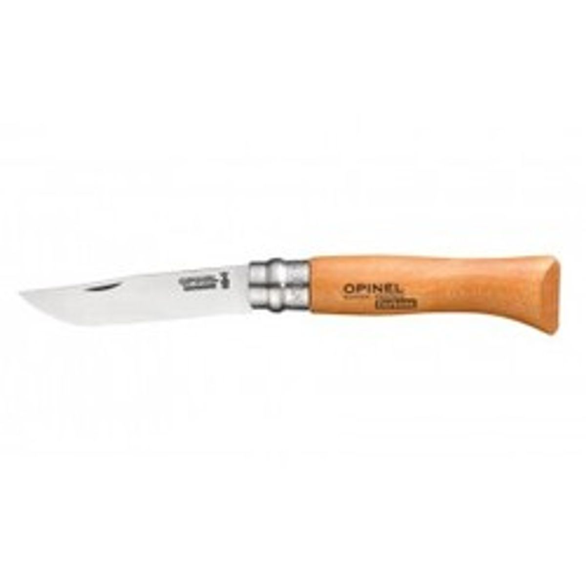 Opinel N8 carbon steel 8,5 cm. bøg