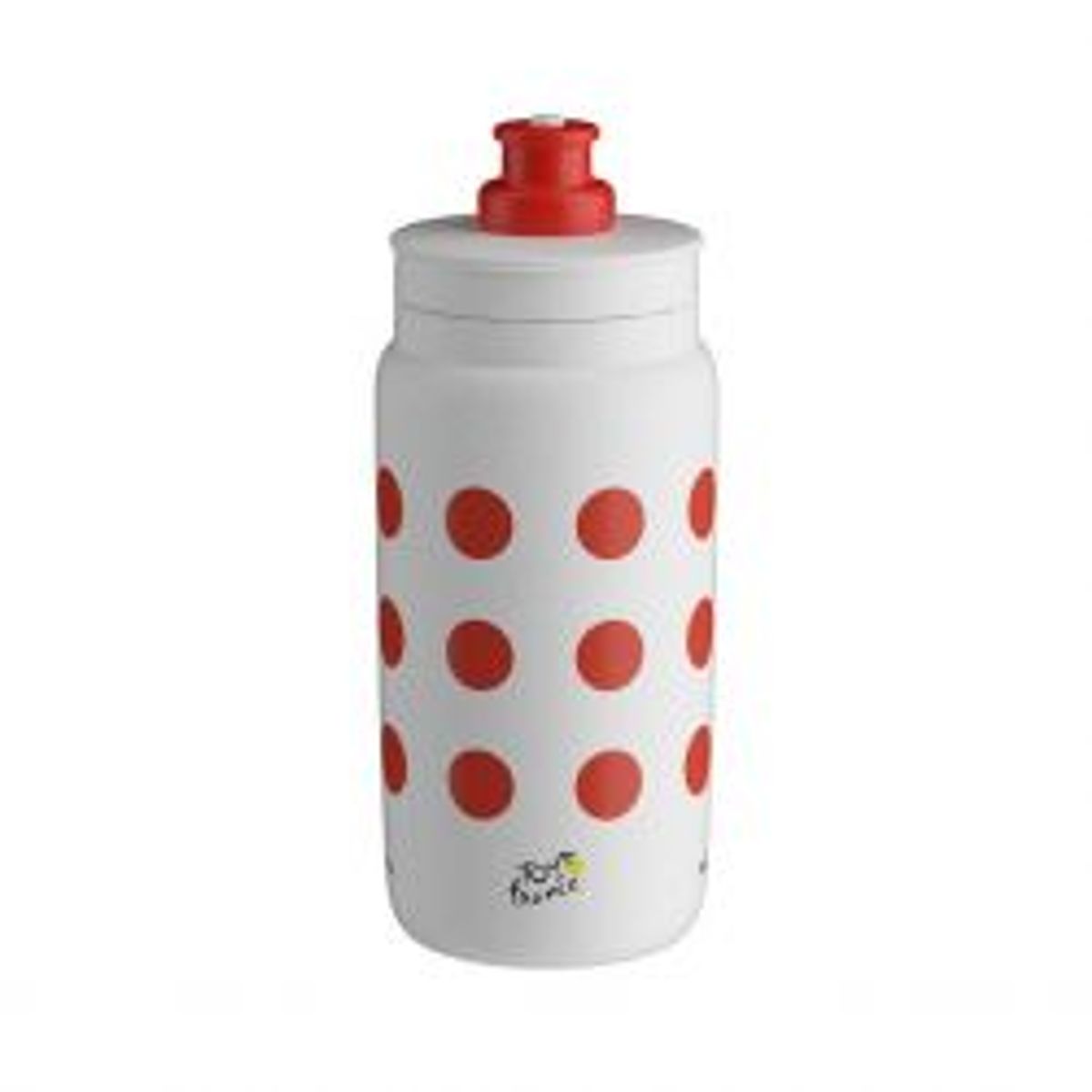 Elite Bottle FLY Teams 2024 Tour de France Red Polka Dot 550 ml - Drikkeflaske