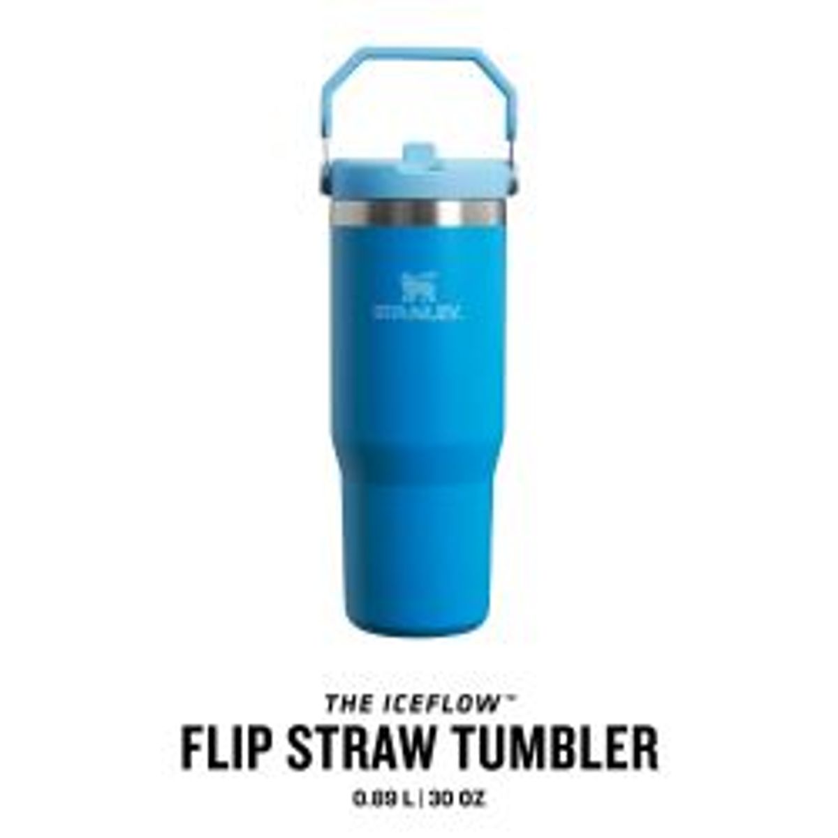 Stanley The Iceflowâ¢ Flip Straw Tumbler 0.89l Azure - Termoflaske