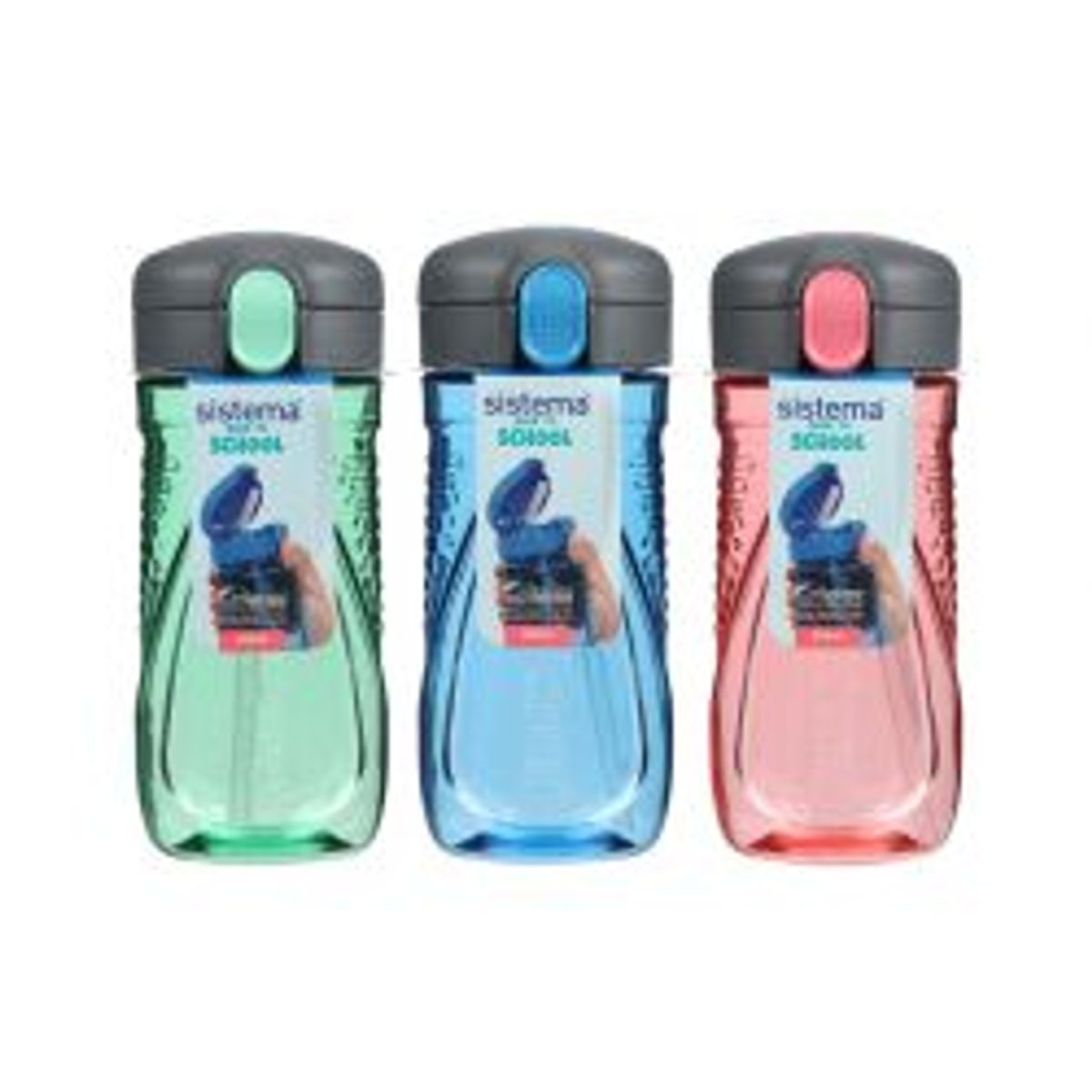 Sistema 520ml Tritan Quick Flip Bottle Bts 2024 - Satin - Drikkeflaske