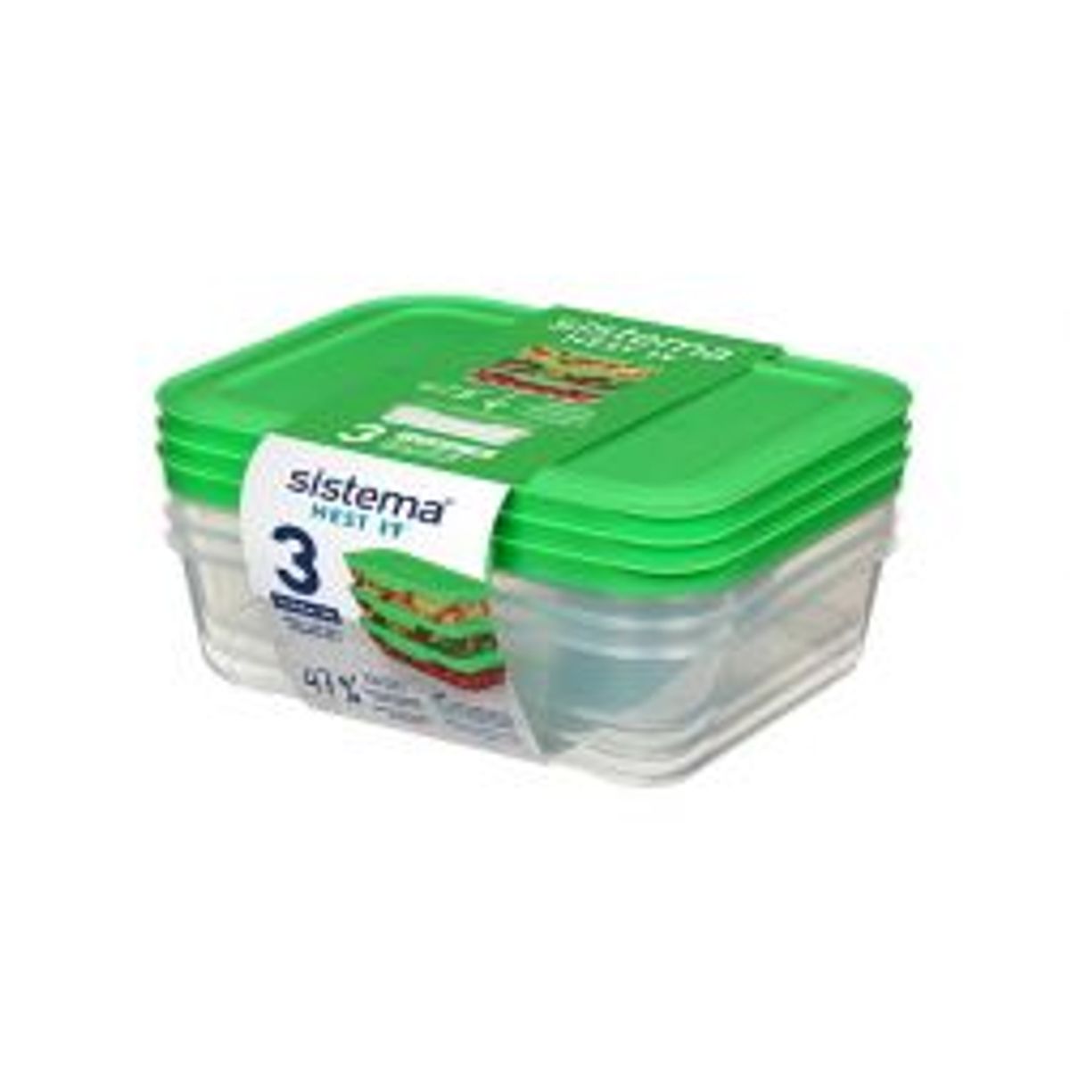 Sistema Meal Prep 3pack 1l - Madkasse