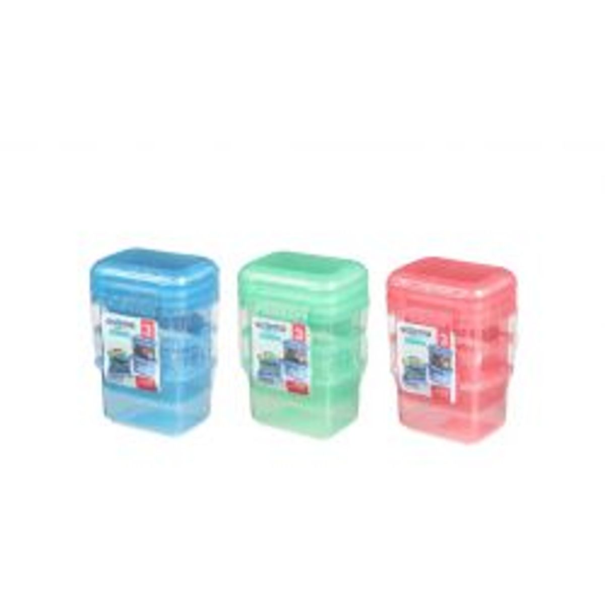 Sistema Pack 400ml X 3 Lunch Coloured Bts 2024 - Blå - Madkasse