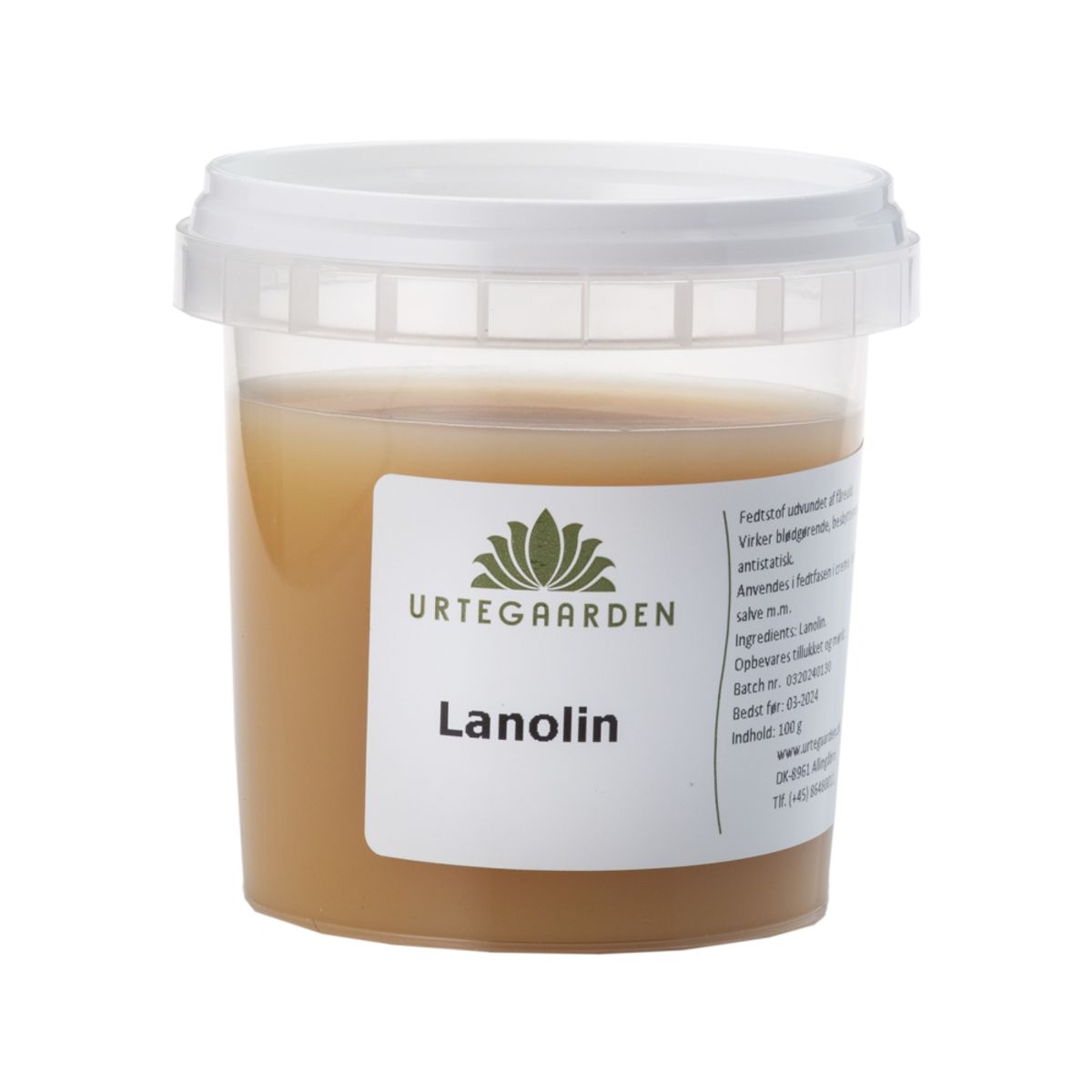 Urtegårdens 100 % ren lanolin - 100 g