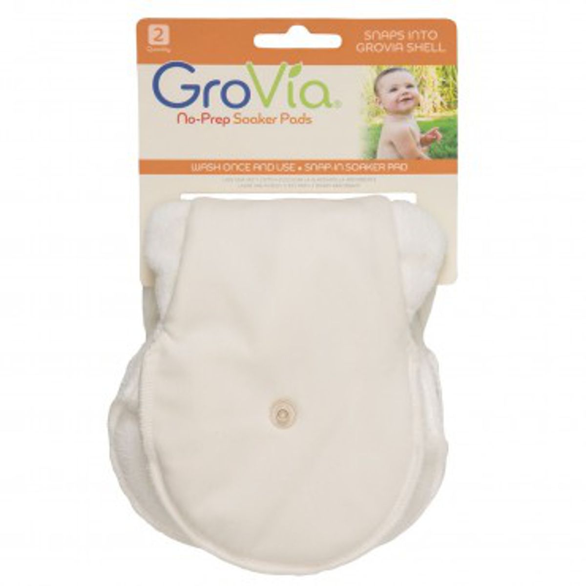 GroVia AI2 indlæg - no prep med microfiber / microfleece - 2 stk