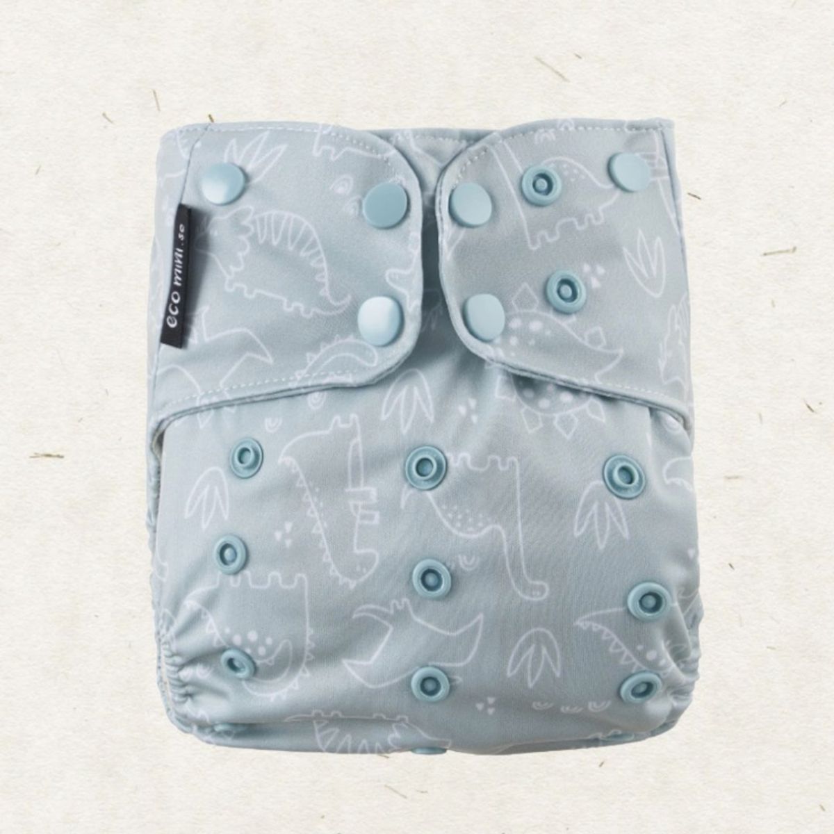 Eco Mini onesize lommeble med bambus - dino