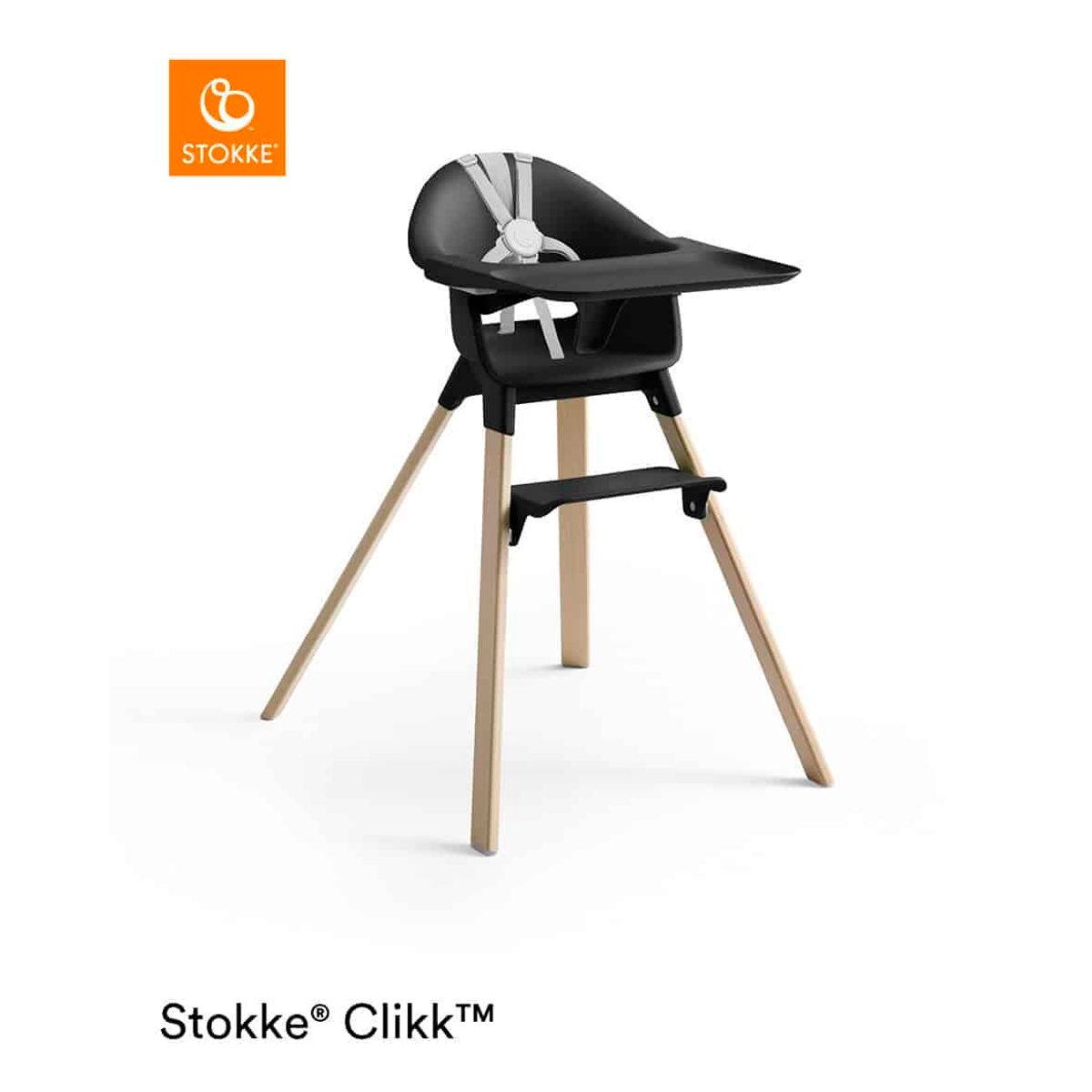 Stokke ® Clikkâ¢ Højstol, Black Natural