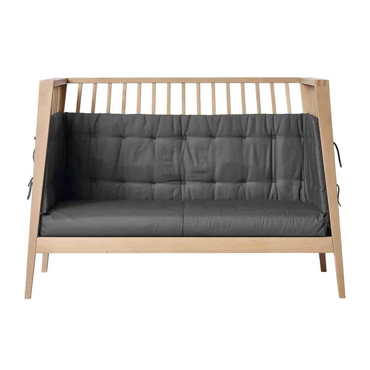 Sofasæt til Leander Lineaâ¢/Lunaâ¢ babyseng 120 cm - Cool Grey