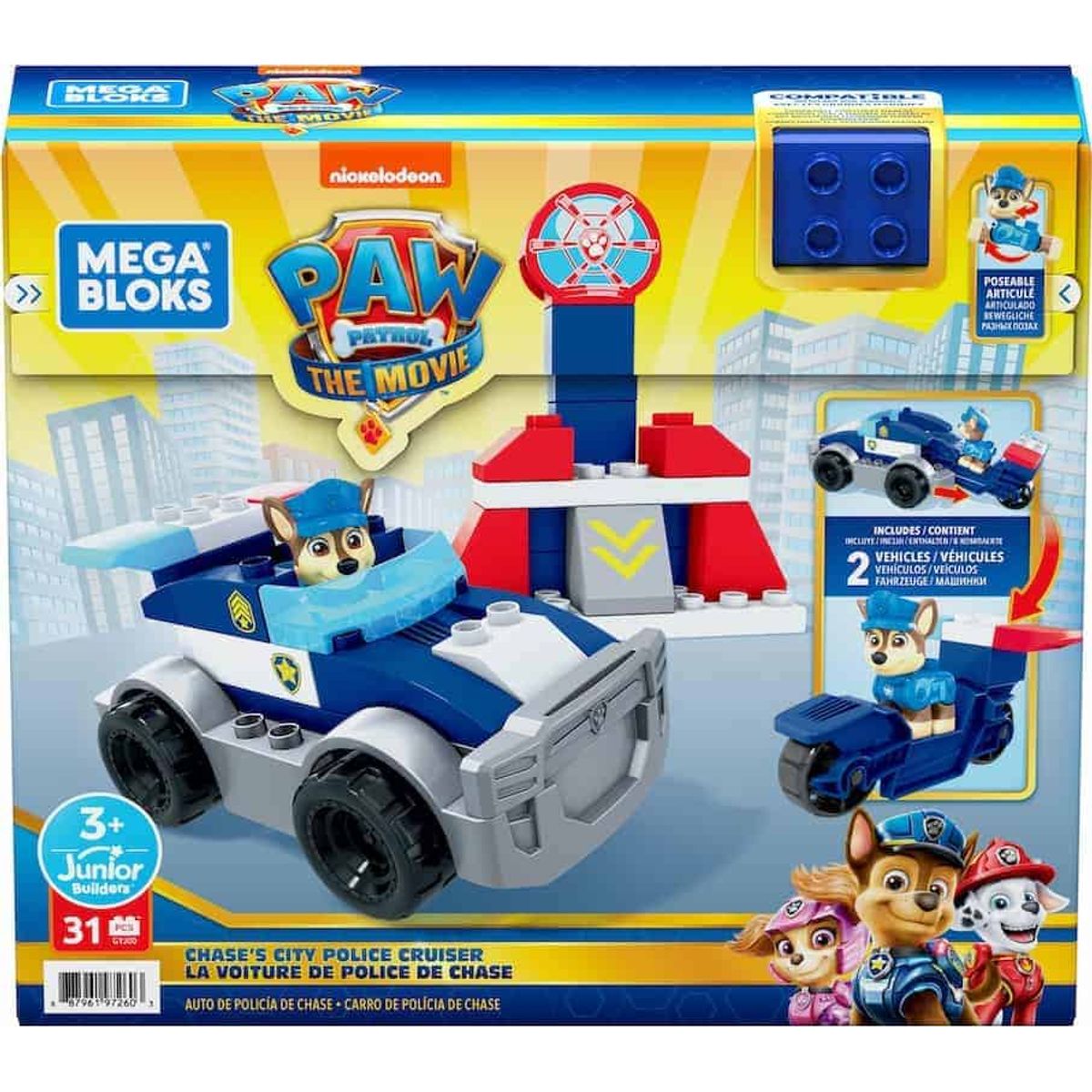 Mega Bloks Paw Patrol Chases Police Cruiser