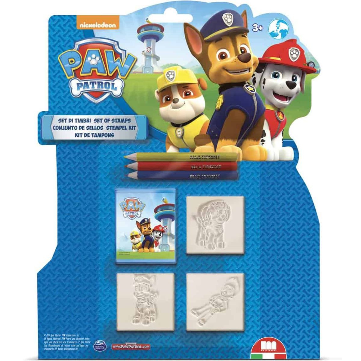 3 Stempler Paw Patrol Dreng