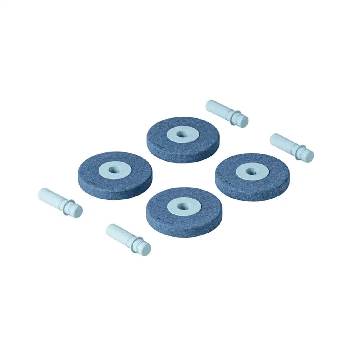 Modu 4 x Foam wheels Deep Blue / Sky Blue