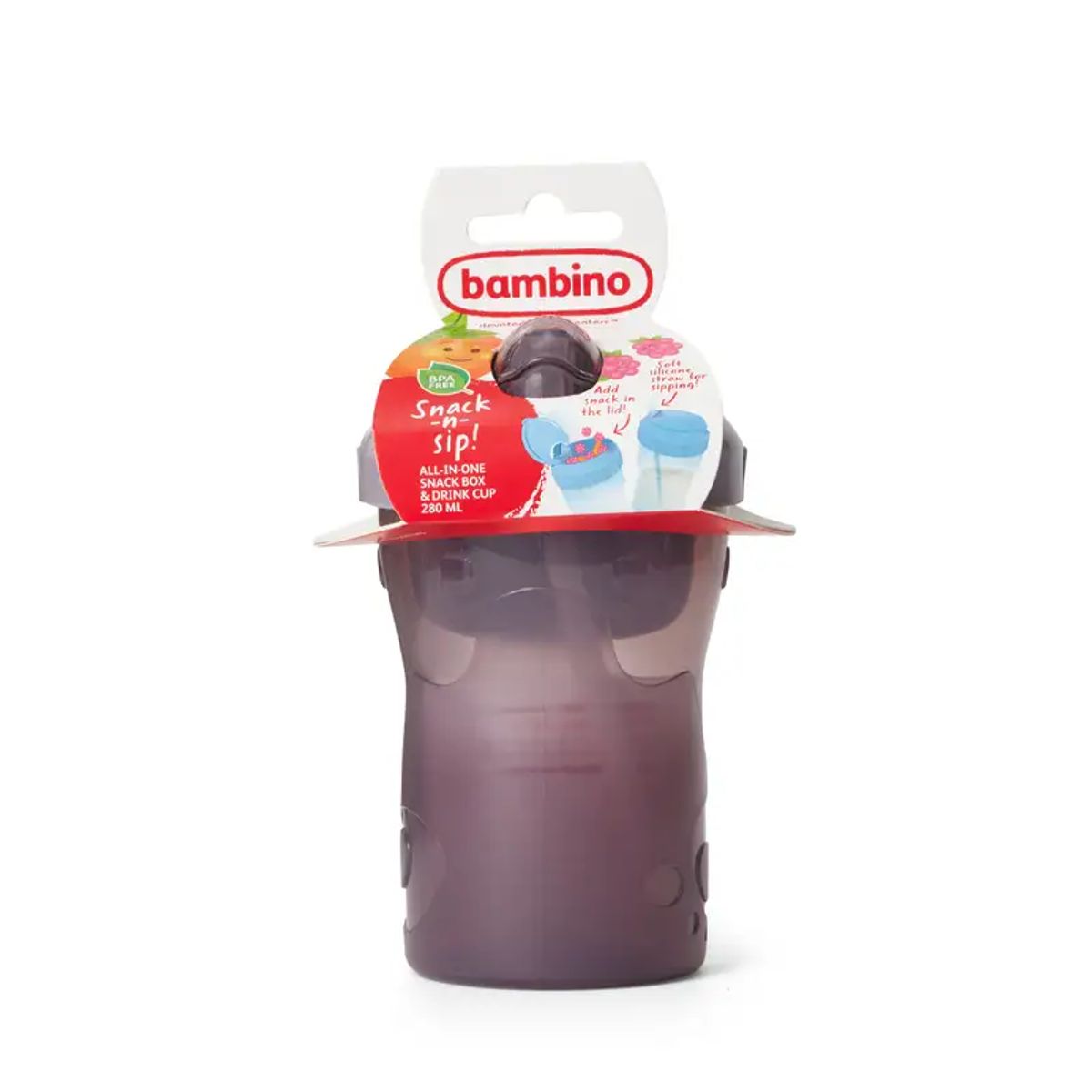 Bambino Snack & Sip Cup Lilla