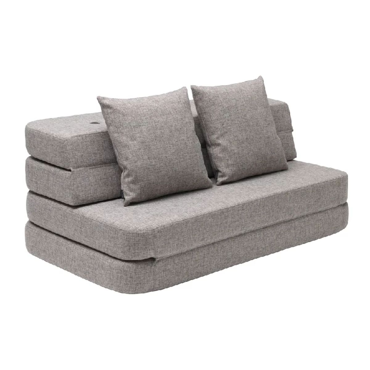 by Klipklap 3 Fold Sofa XL Soft - Flere Farver - Multi Grey w. Grey