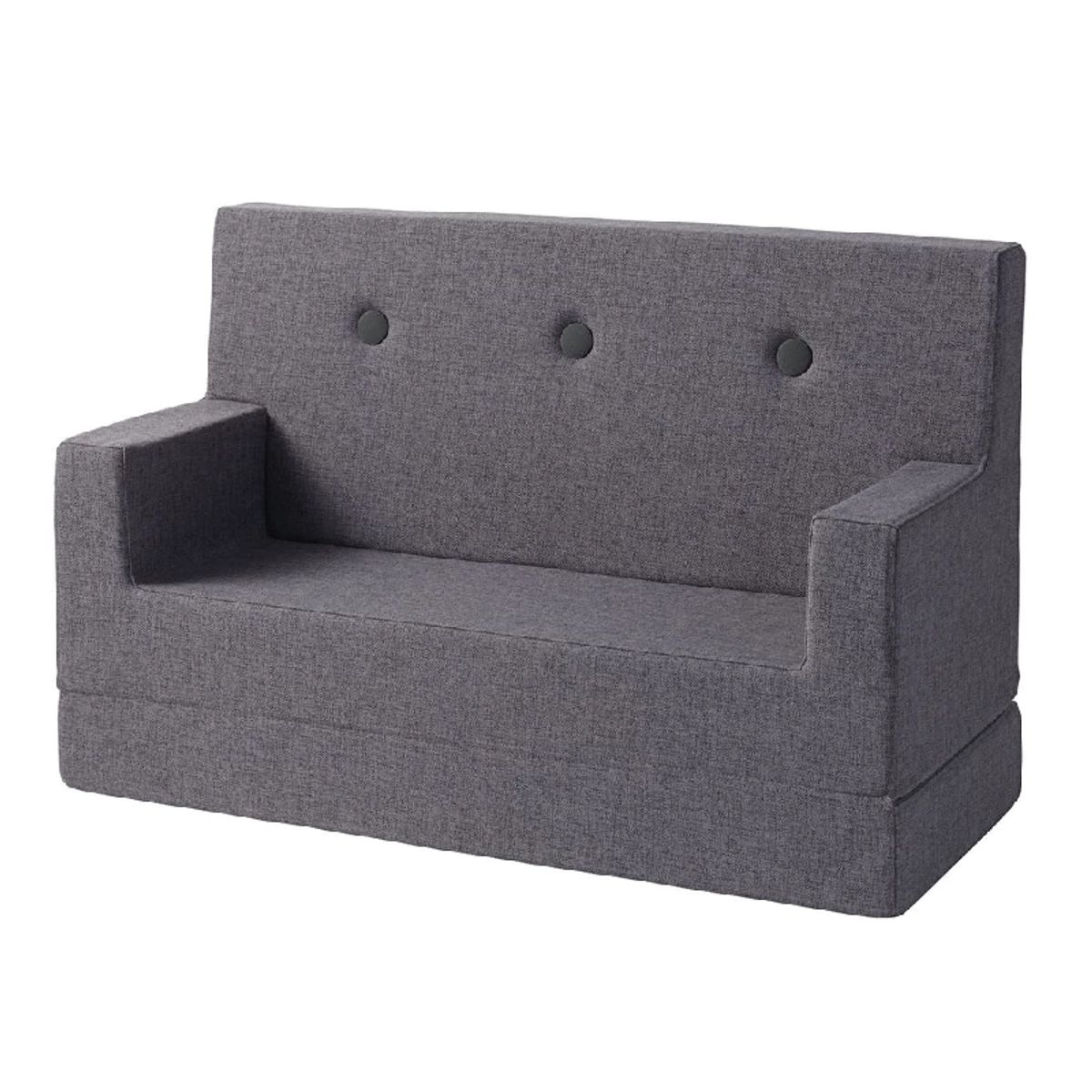 by Klipklap Kids Sofa - Flere Farver - Blue Grey w. Grey